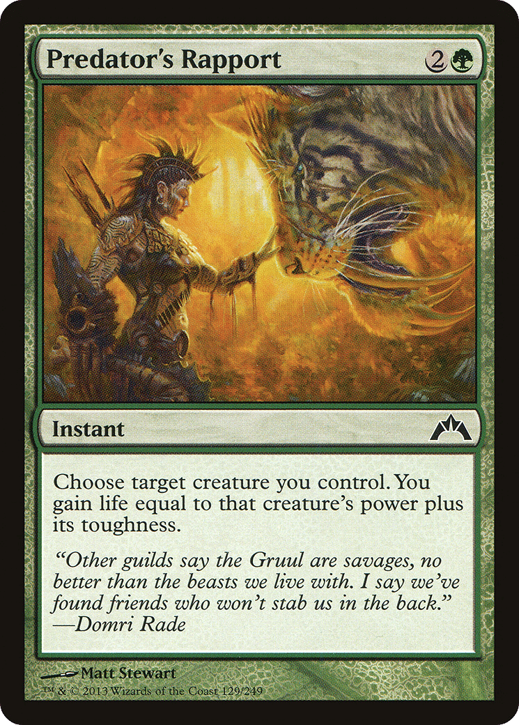 Predator's Rapport — Gatecrash — Magic: The Gathering