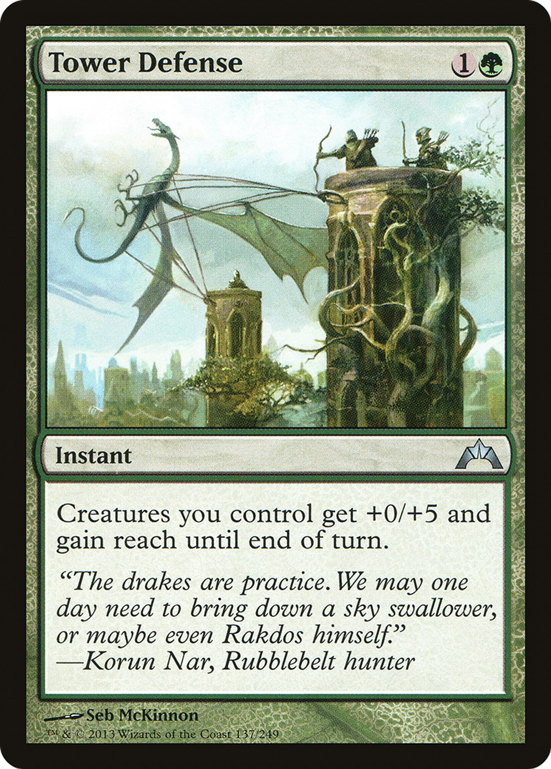 Tower Defense — Gatecrash — Magic: The Gathering