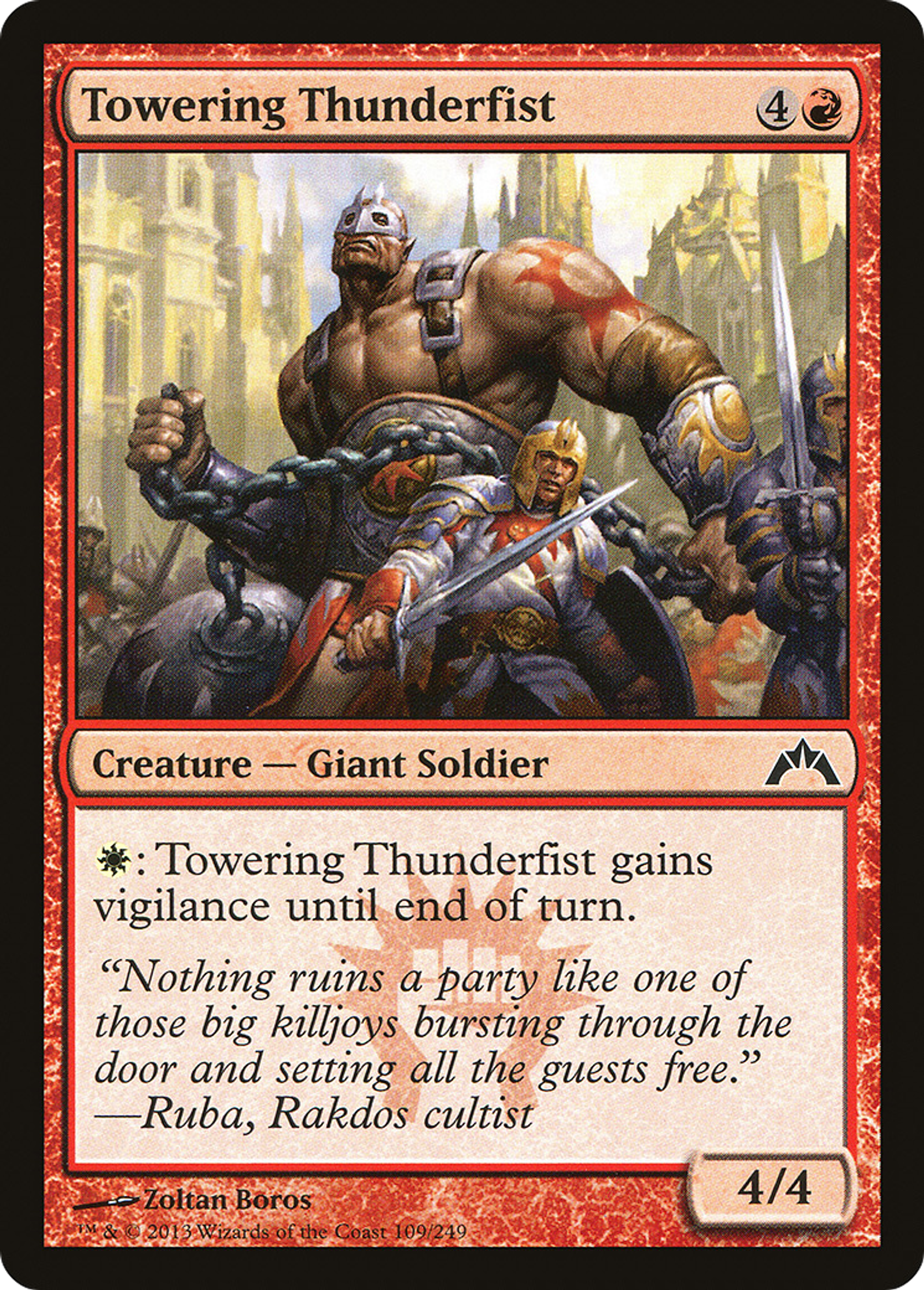Towering Thunderfist — Gatecrash — Magic: The Gathering