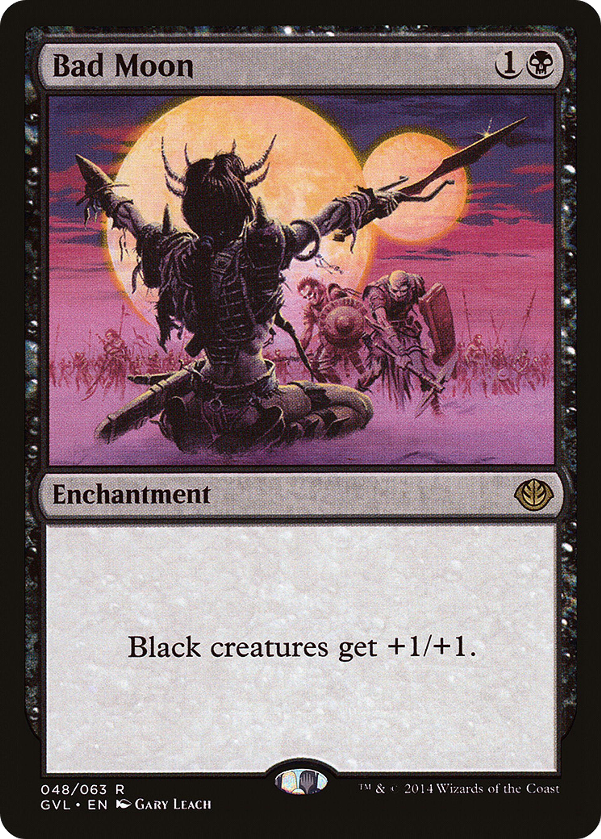 Bad Moon — Duel Decks Anthology: Garruk vs. Liliana — Magic: The Gathering