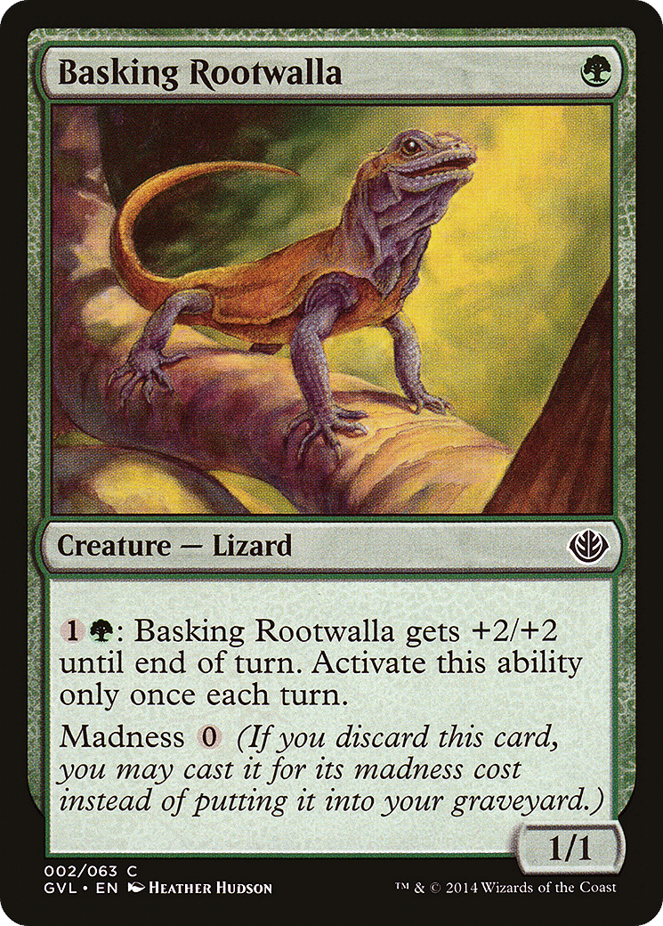 Basking Rootwalla — Duel Decks Anthology: Garruk vs. Liliana — Magic: The Gathering