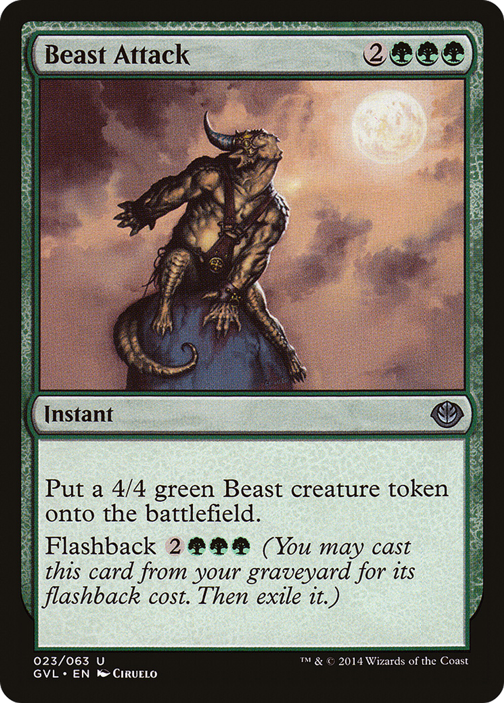 Beast Attack — Duel Decks Anthology: Garruk vs. Liliana — Magic: The Gathering