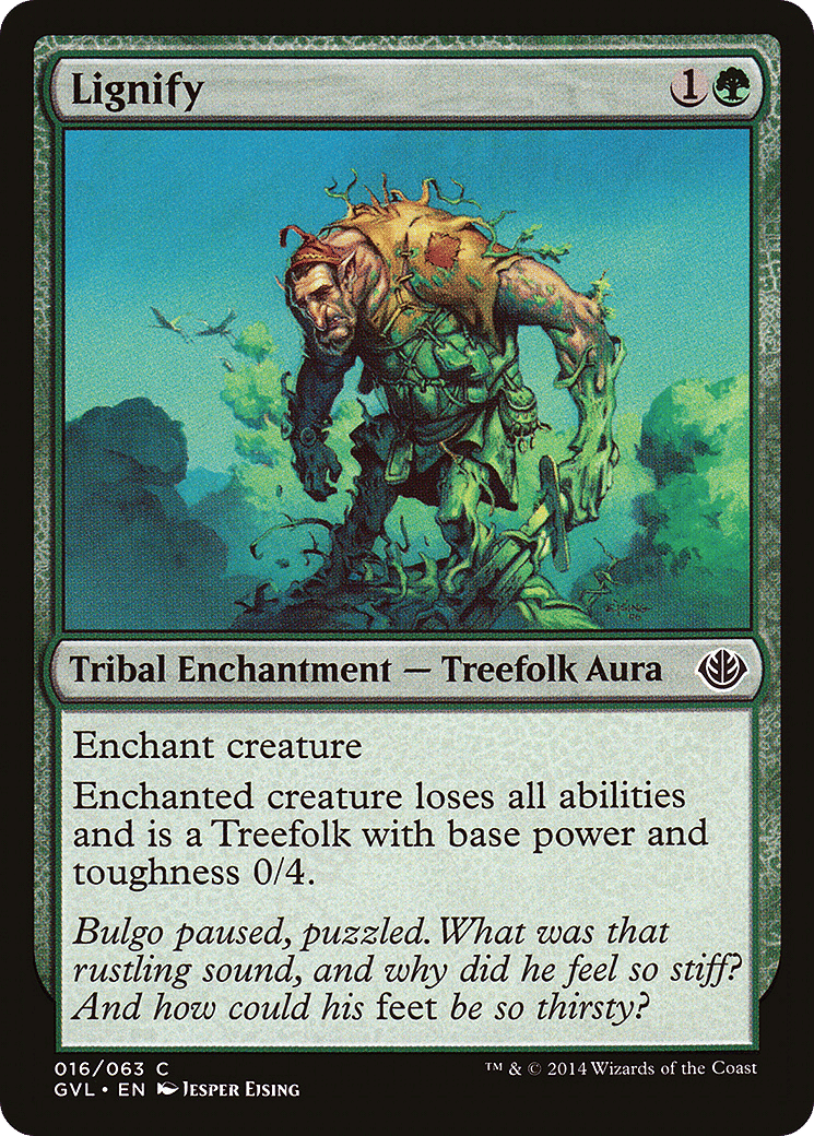 Lignify — Duel Decks Anthology: Garruk vs. Liliana — Magic: The Gathering