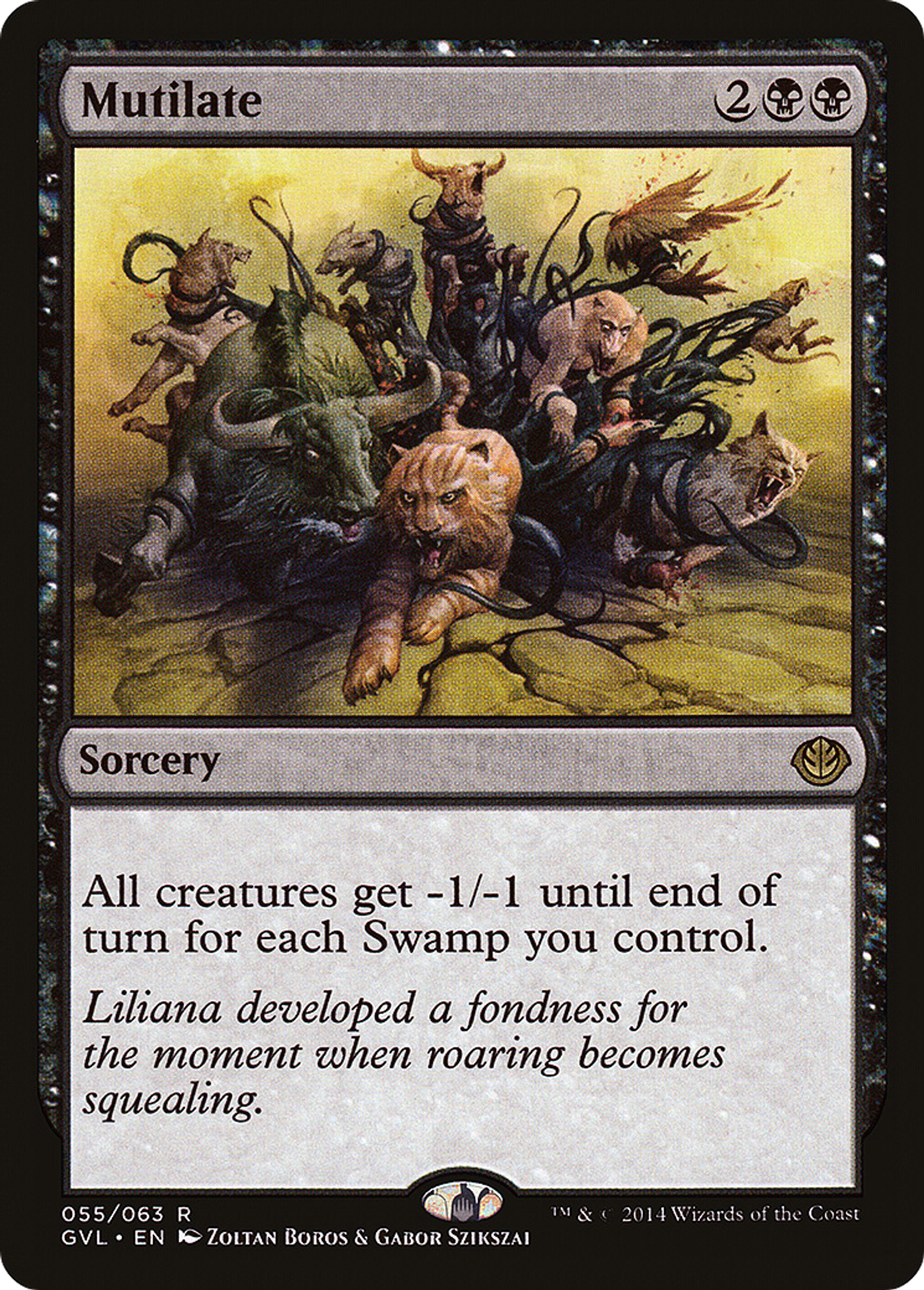Mutilate — Duel Decks Anthology: Garruk vs. Liliana — Magic: The Gathering
