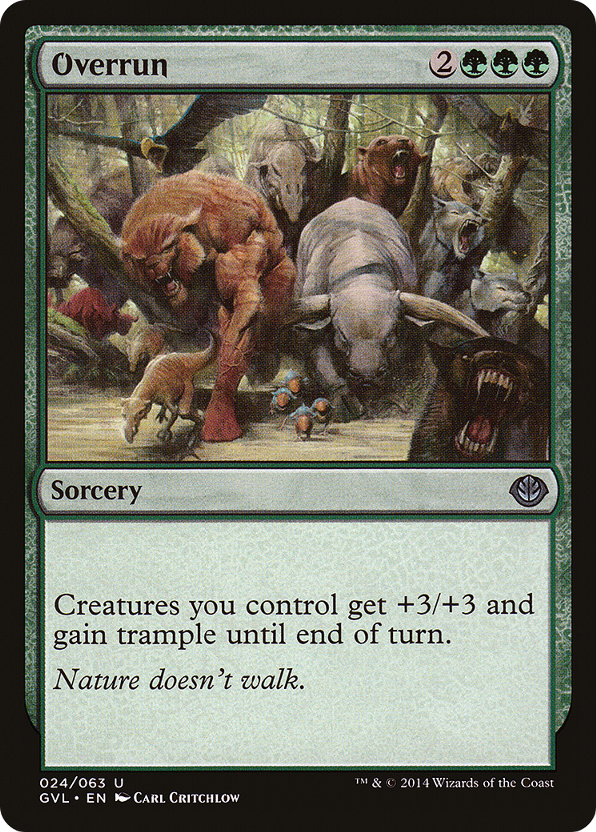 Overrun — Duel Decks Anthology: Garruk vs. Liliana — Magic: The Gathering