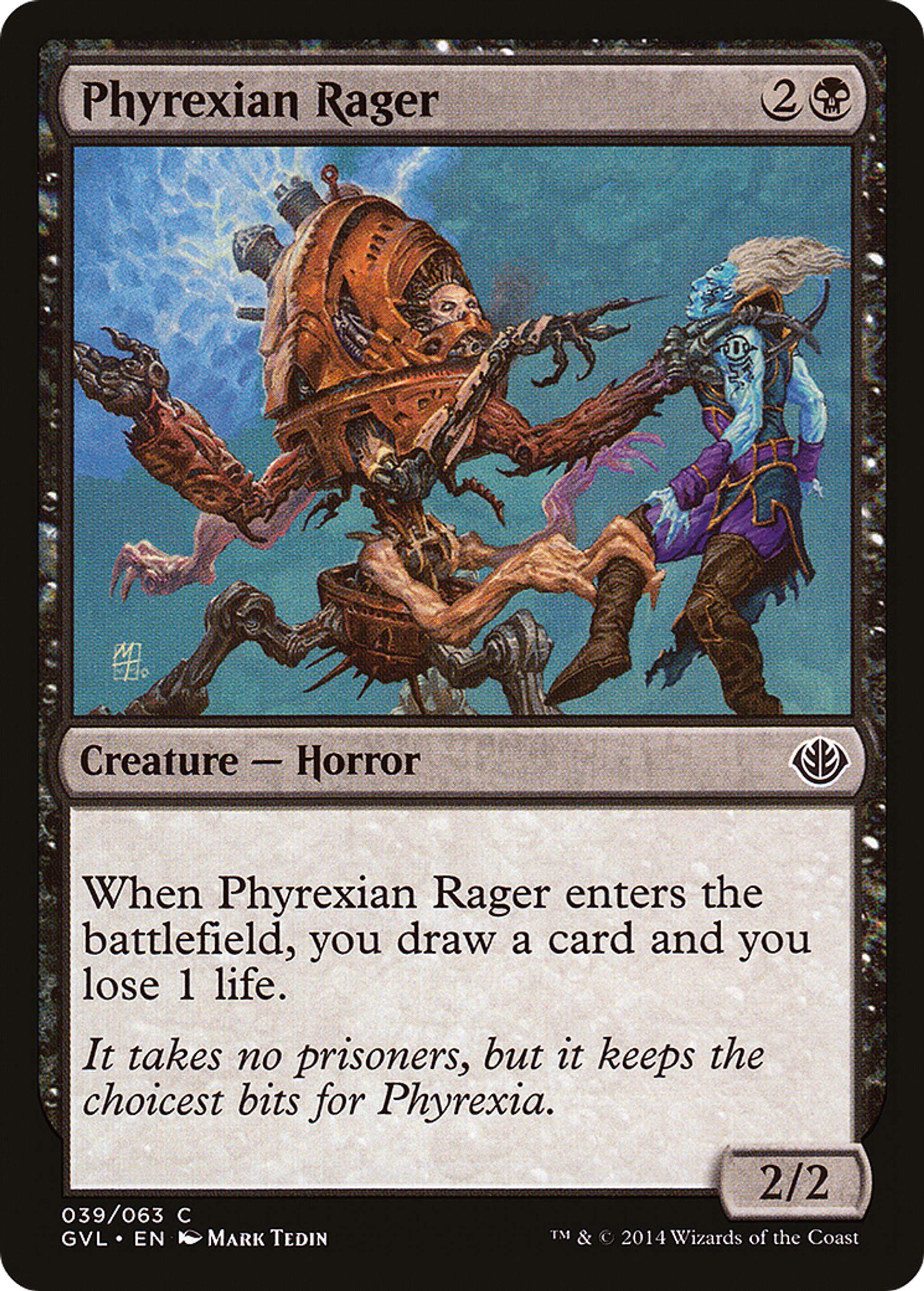 Phyrexian Rager — Duel Decks Anthology: Garruk vs. Liliana — Magic: The Gathering