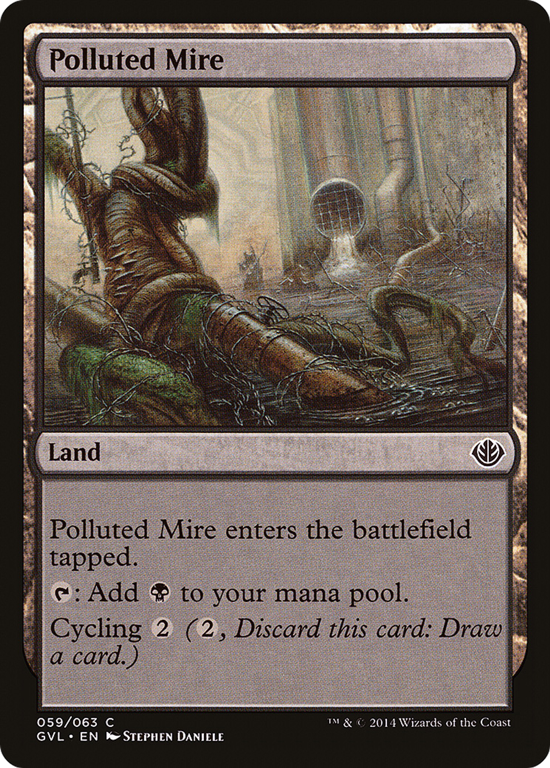 Polluted Mire — Duel Decks Anthology: Garruk vs. Liliana — Magic: The Gathering