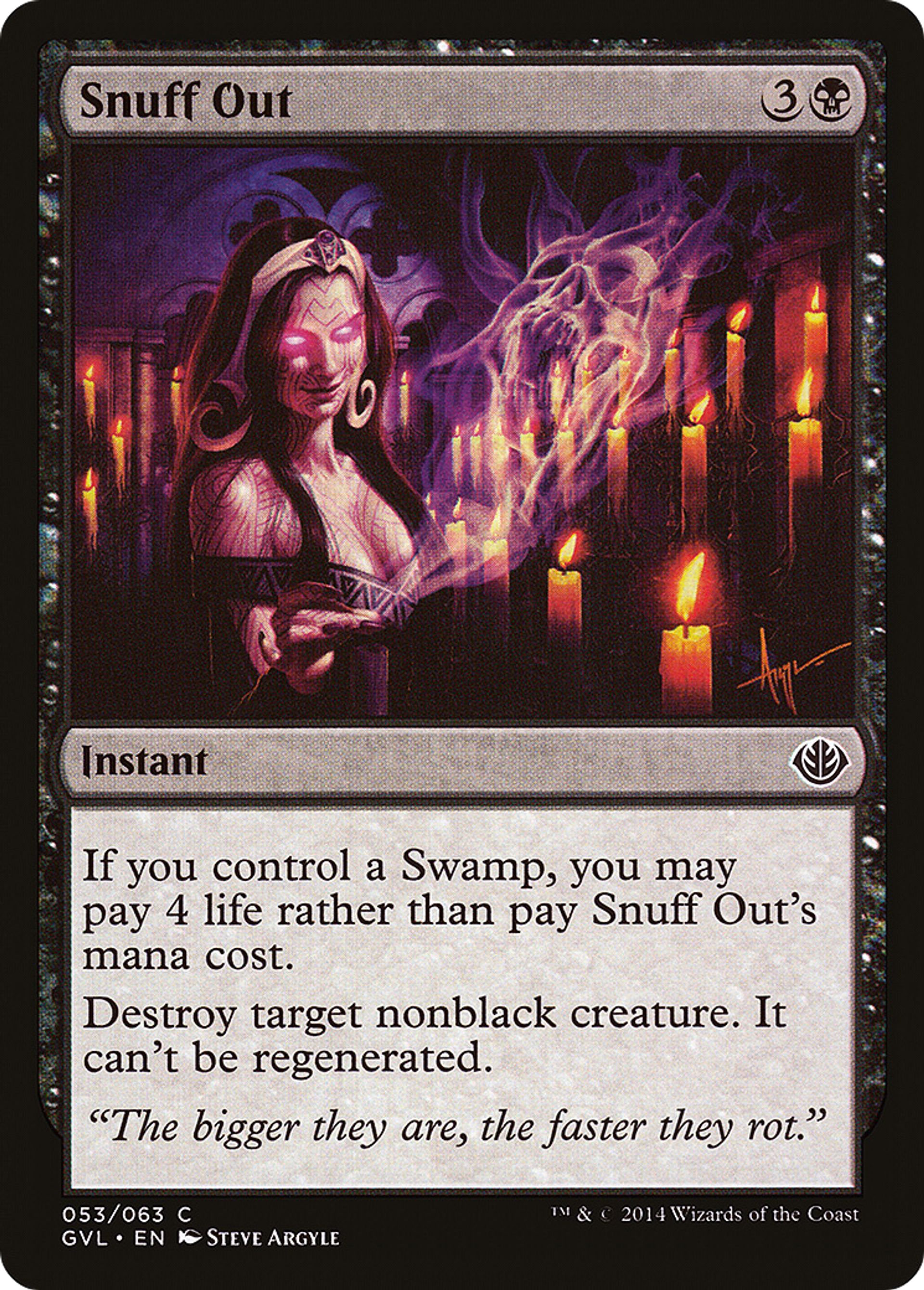 Snuff Out — Duel Decks Anthology: Garruk vs. Liliana — Magic: The Gathering