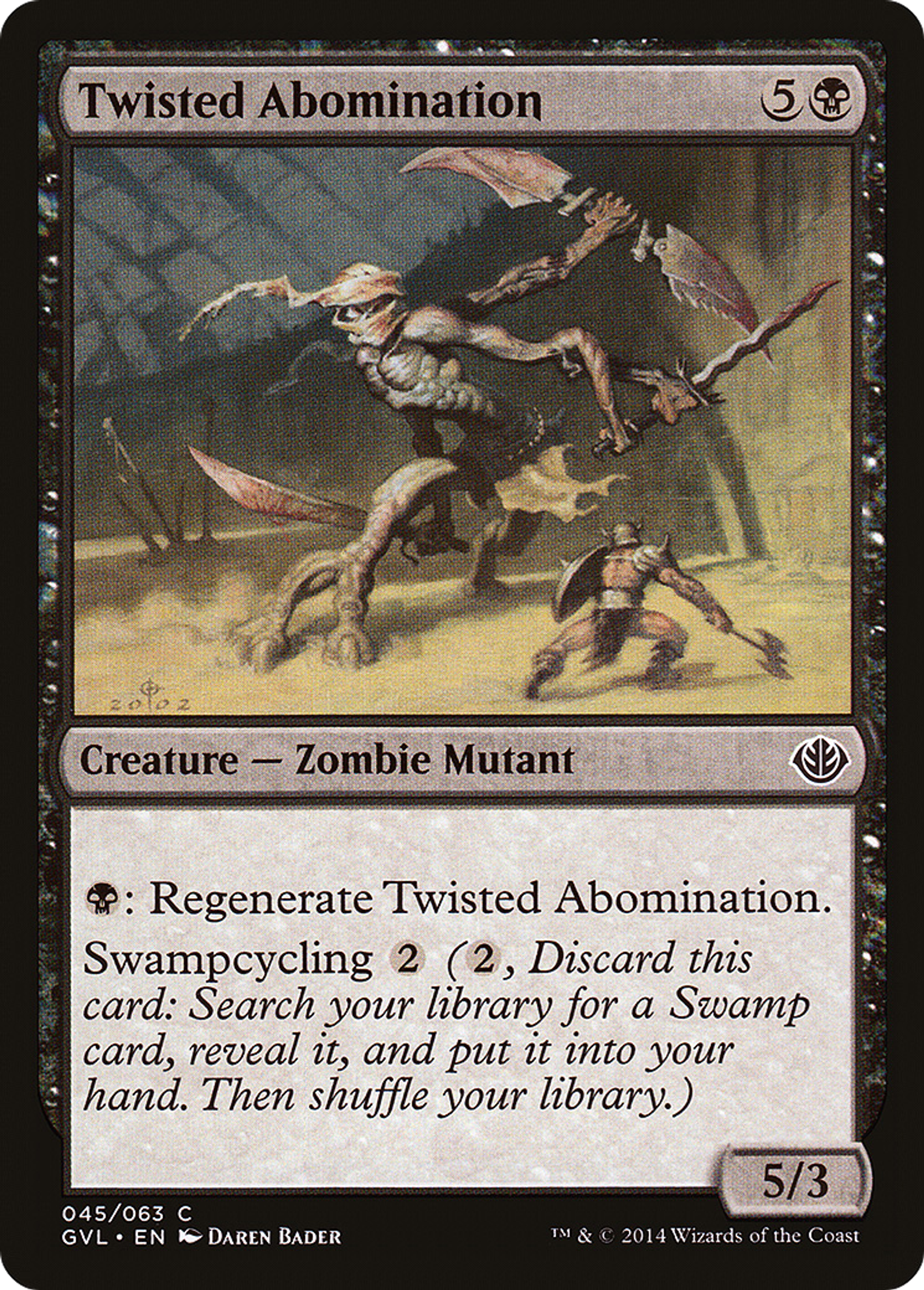 Twisted Abomination — Duel Decks Anthology: Garruk vs. Liliana — Magic: The Gathering