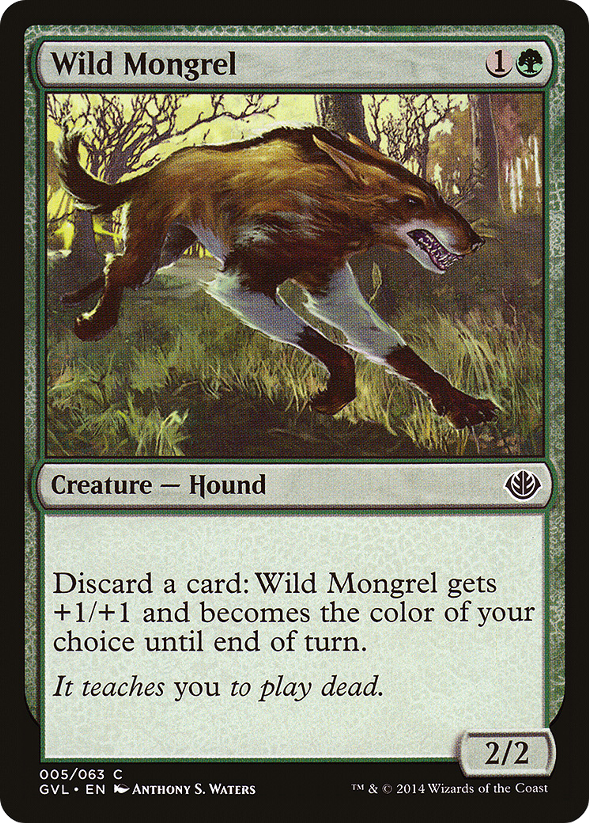 Wild Mongrel — Duel Decks Anthology: Garruk vs. Liliana — Magic: The Gathering