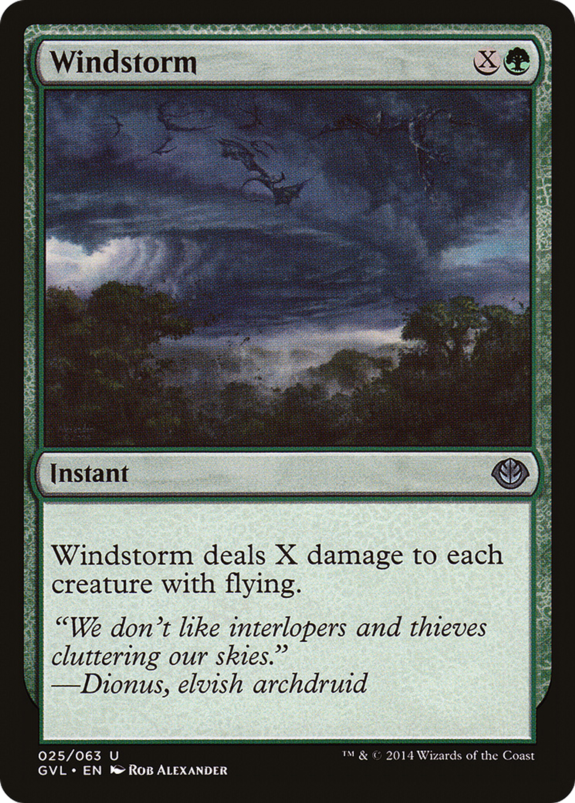 Windstorm — Duel Decks Anthology: Garruk vs. Liliana — Magic: The Gathering