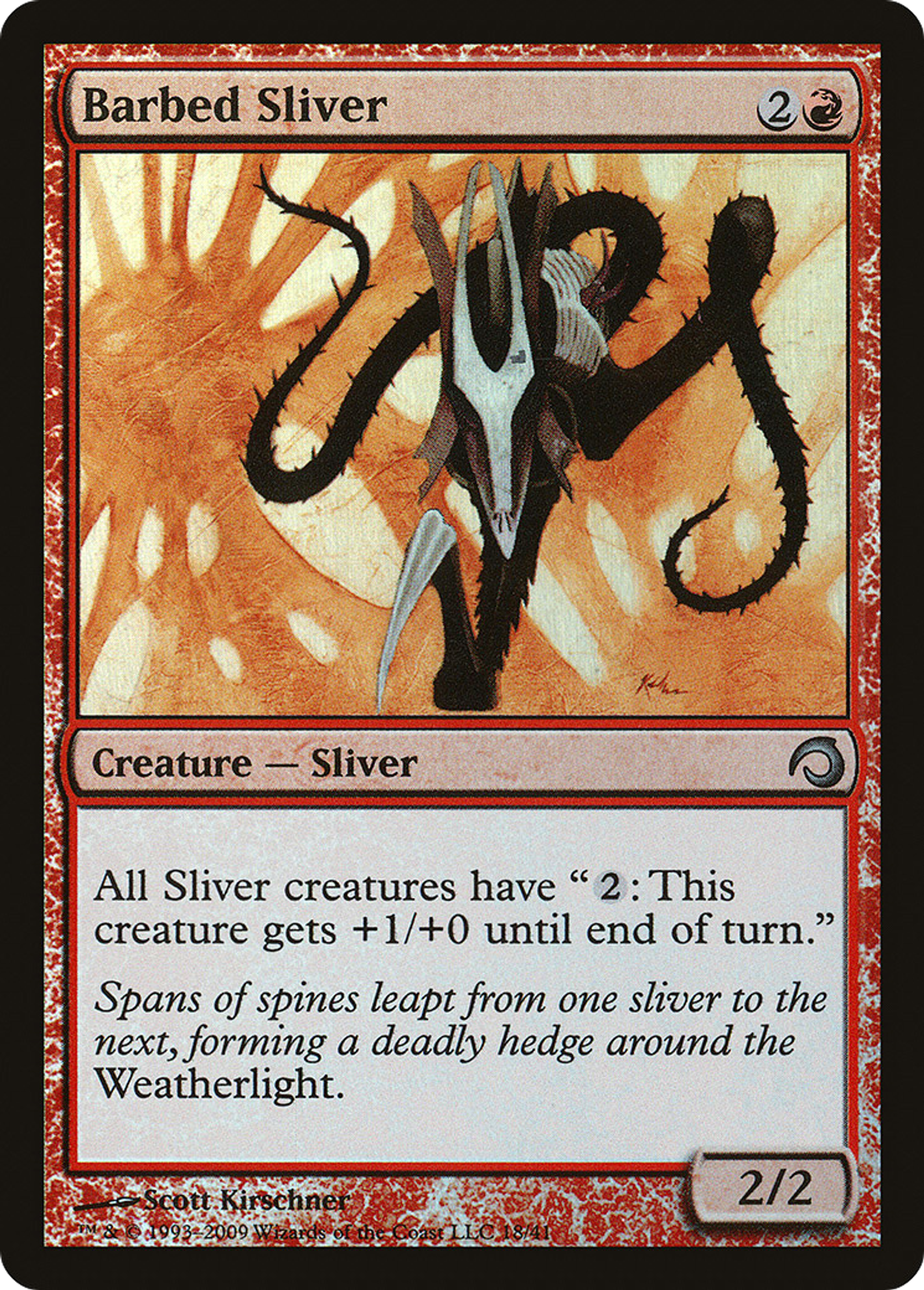Slivoïde barbelé — Premium Deck Series: Slivers — Magic: The Gathering