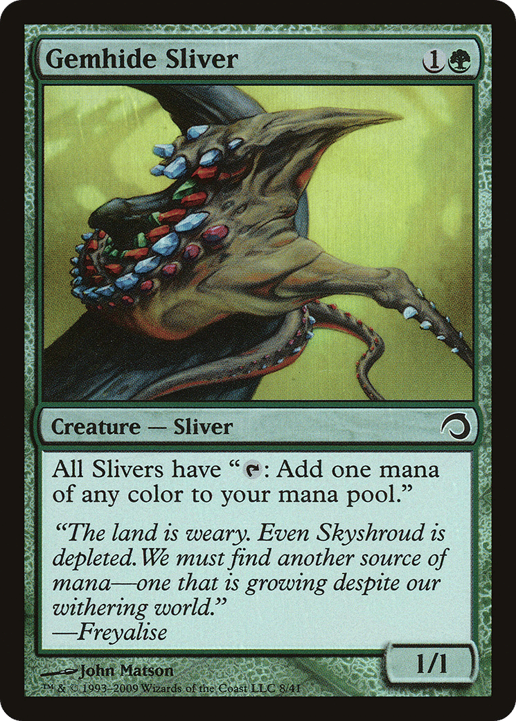 Gemhide Sliver — Premium Deck Series: Slivers — Magic: The Gathering