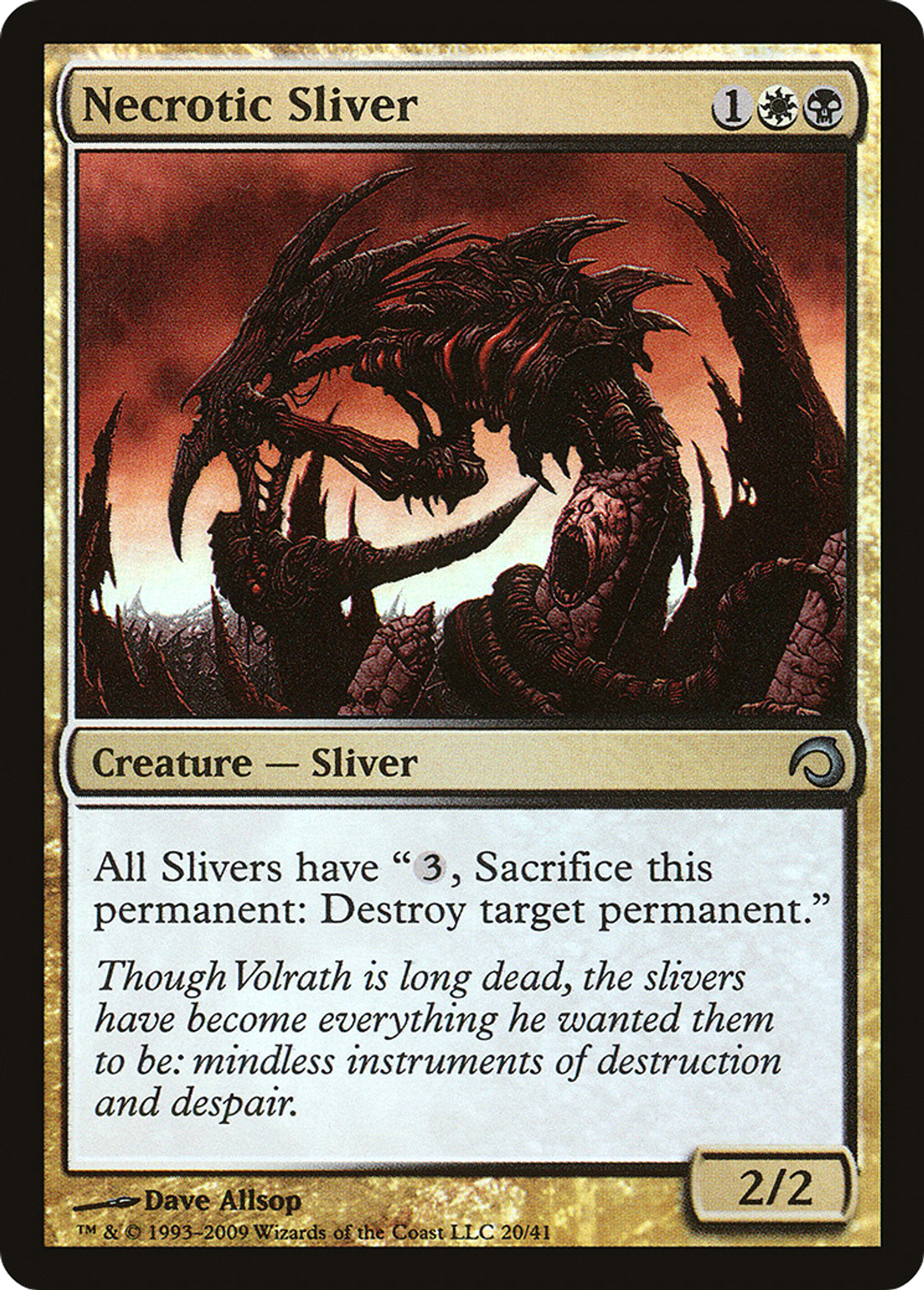 Slivoïde nécrotique — Premium Deck Series: Slivers — Magic: The Gathering