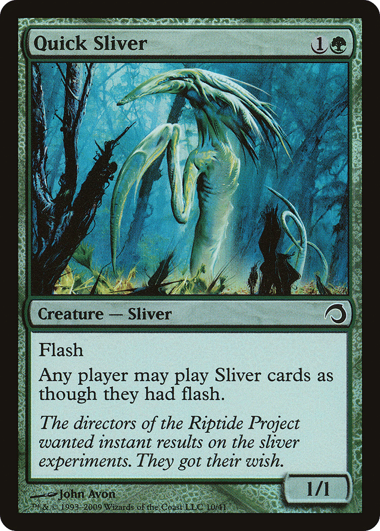 Quick Sliver — Premium Deck Series: Slivers — Magic: The Gathering