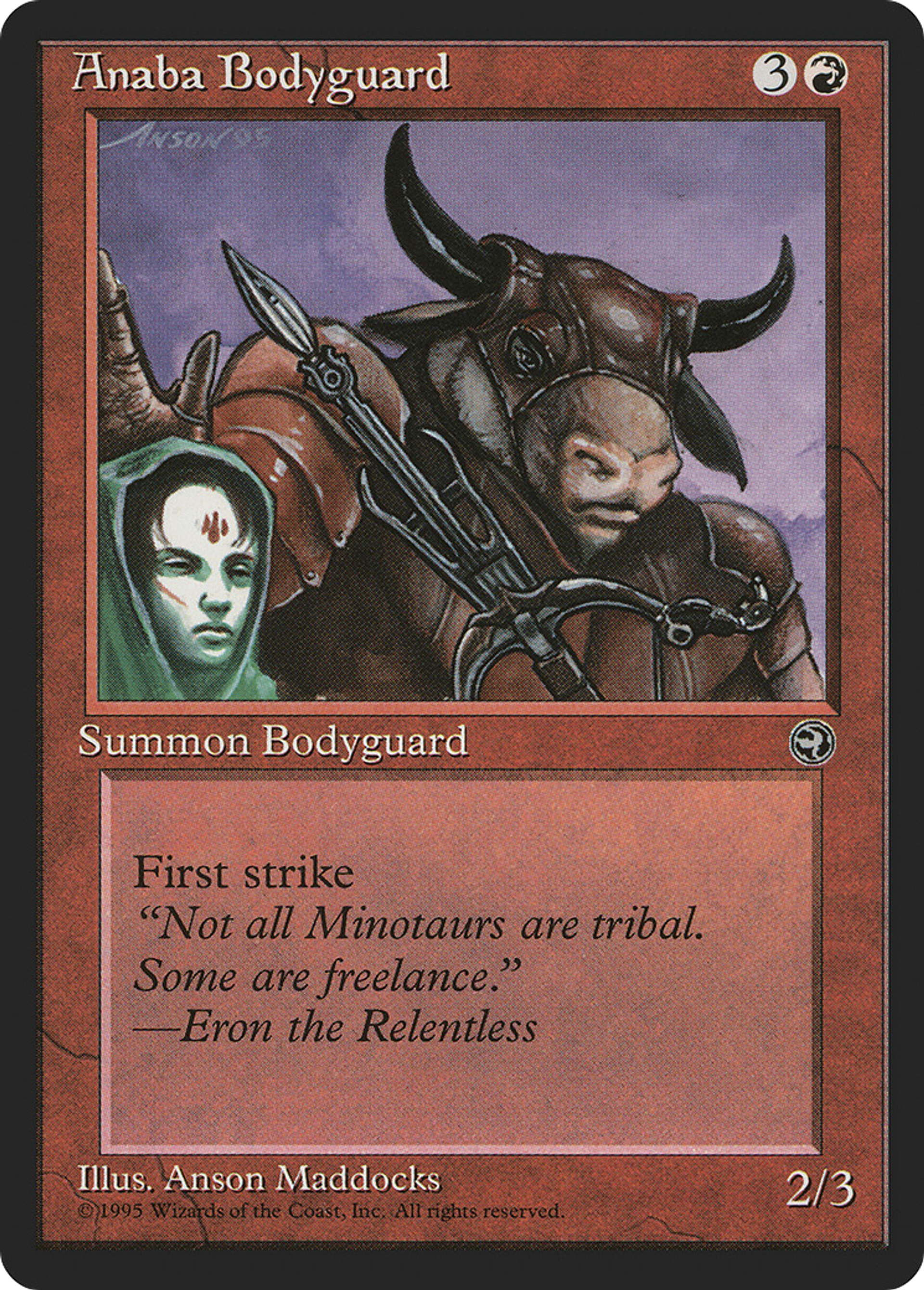 Garde du corps anabaan — Homelands — Magic: The Gathering