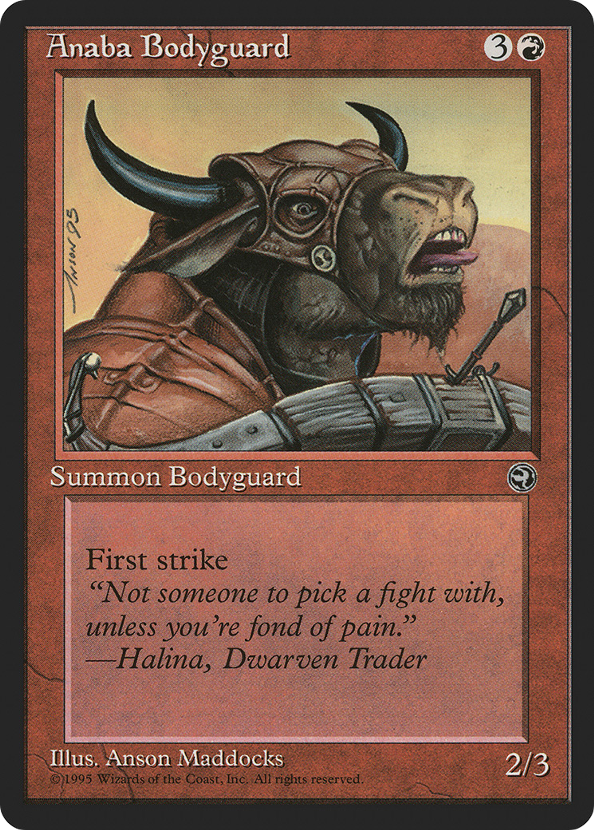 Garde du corps anabaan — Homelands — Magic: The Gathering