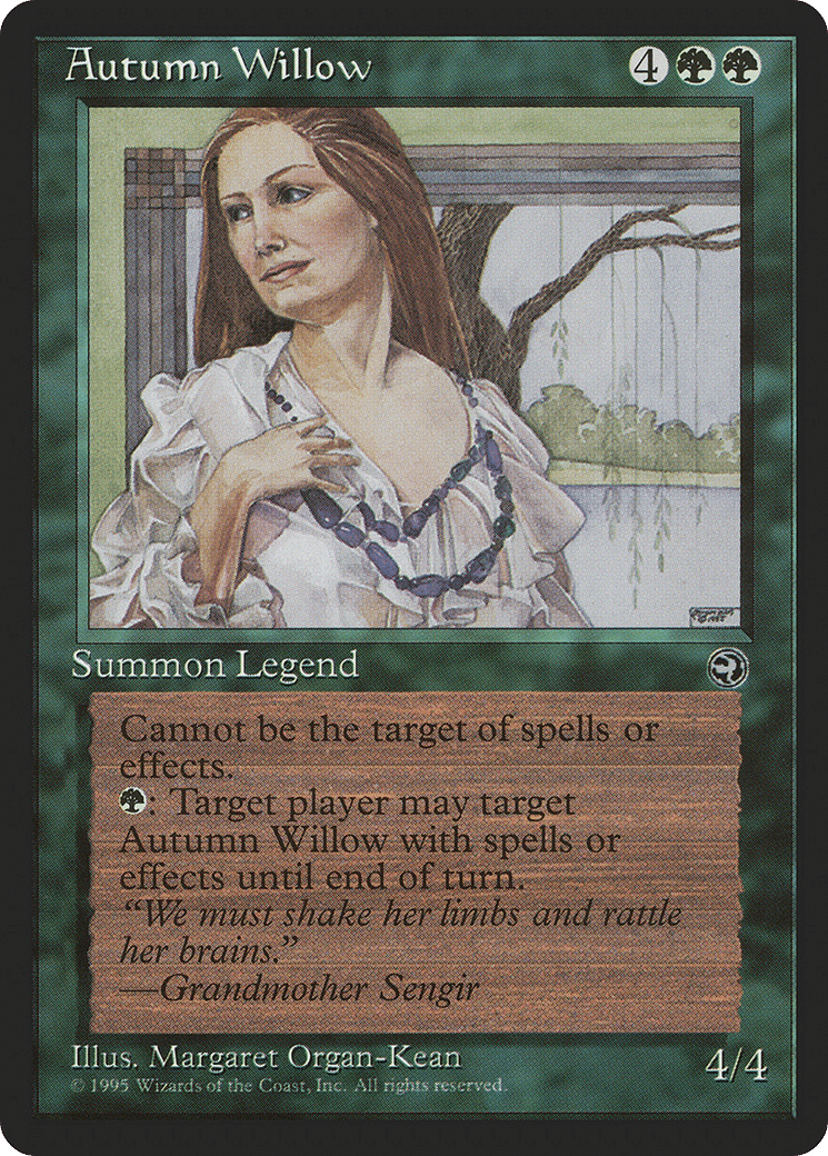 Autumn Willow — Homelands — Magic: The Gathering