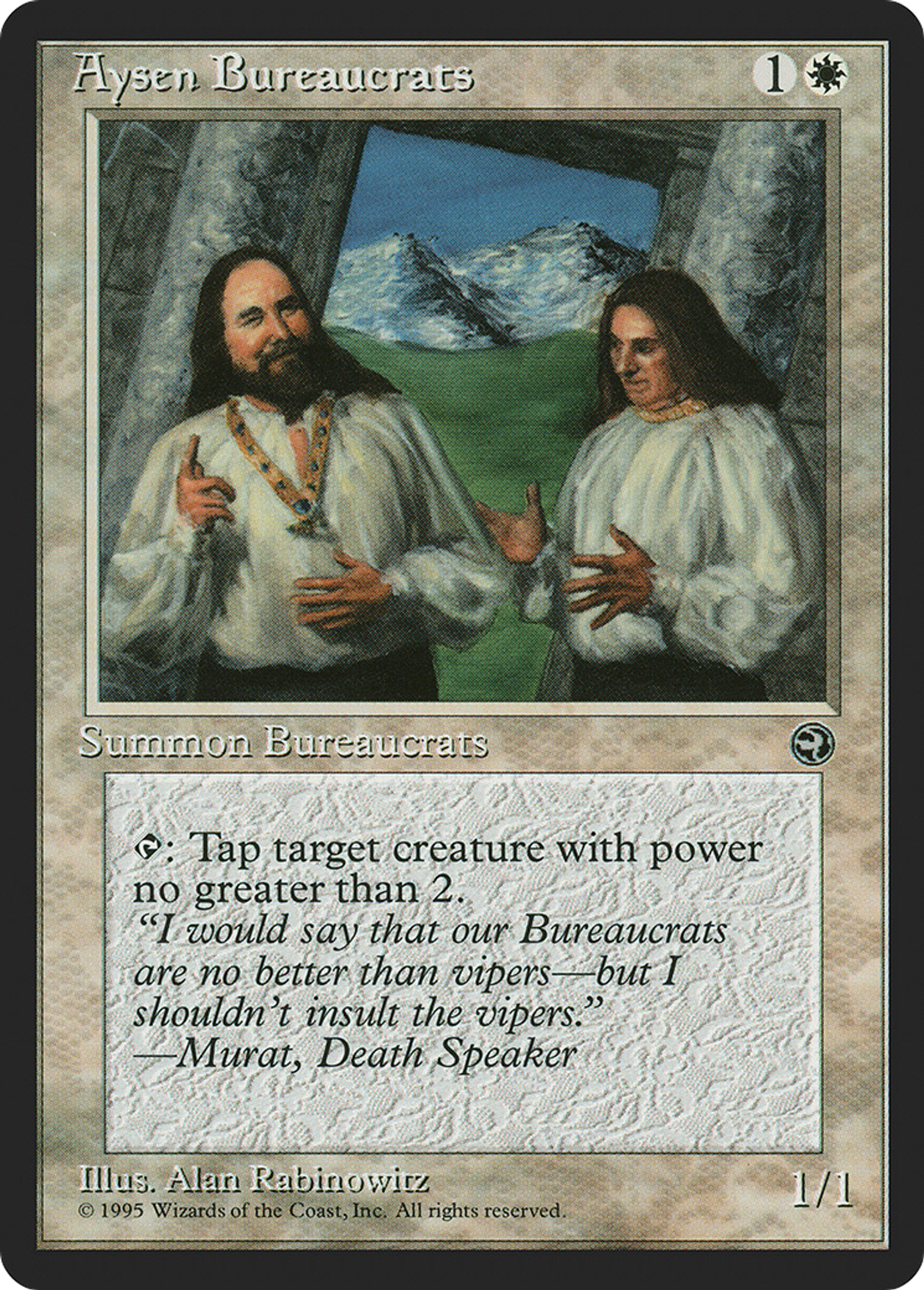 Aysen Bureaucrats — Homelands — Magic: The Gathering