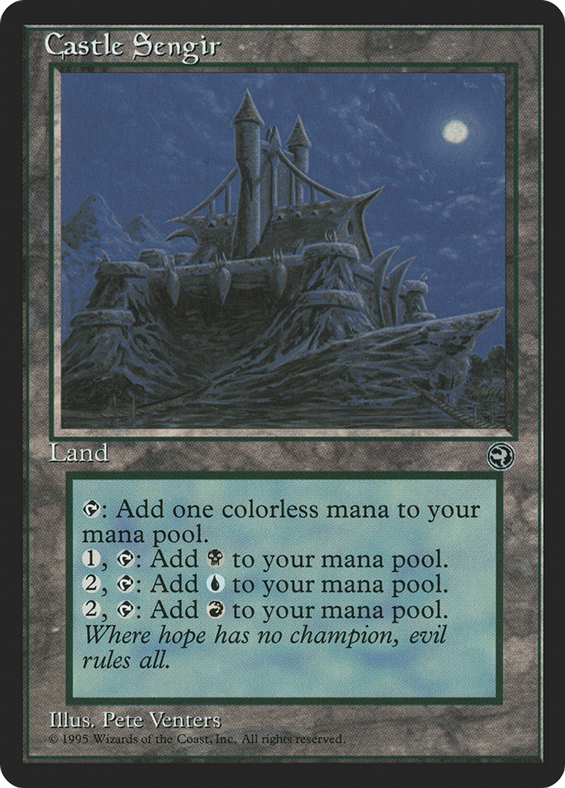 Château Sengir — Homelands — Magic: The Gathering