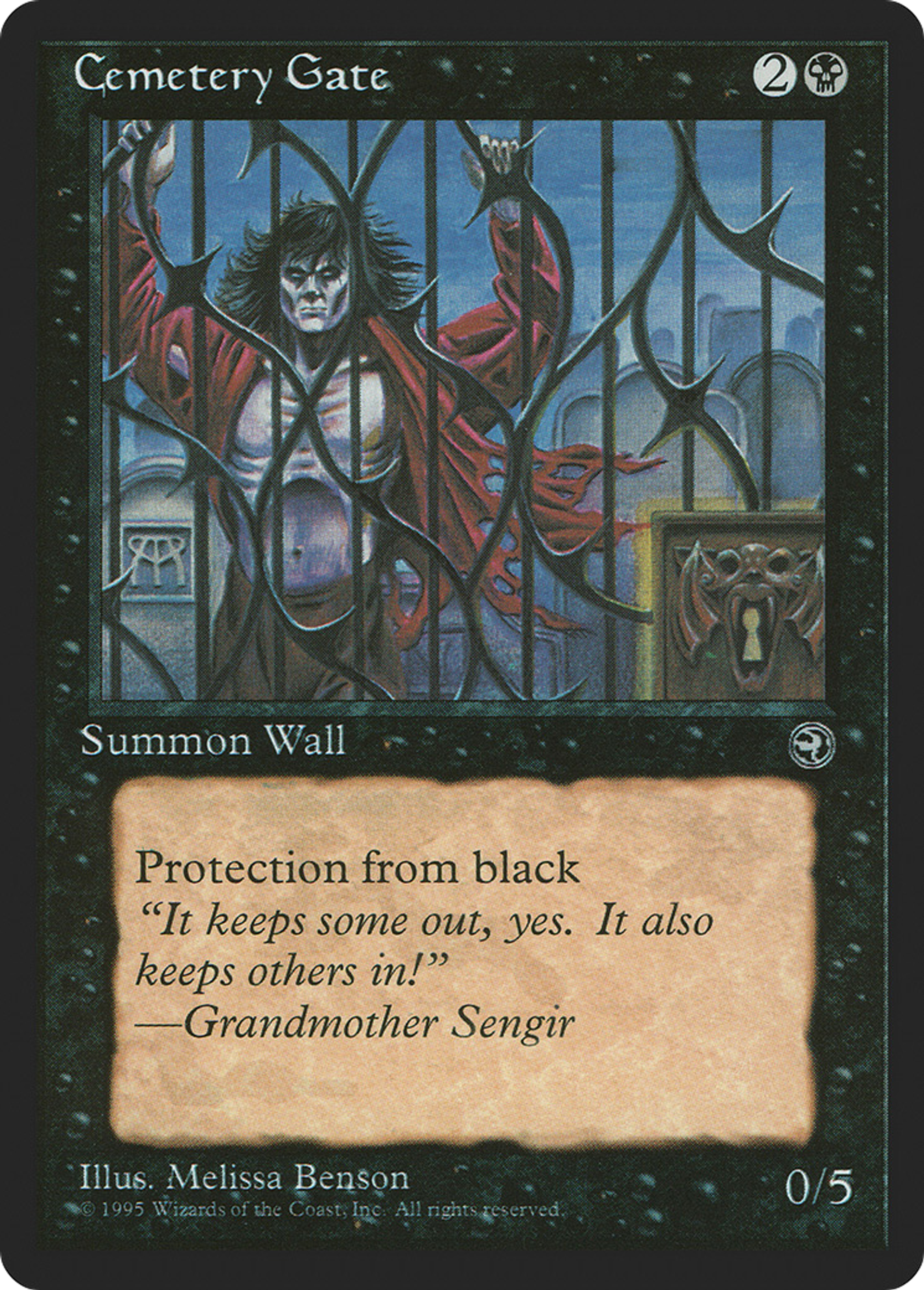 Grille du cimetière — Homelands — Magic: The Gathering