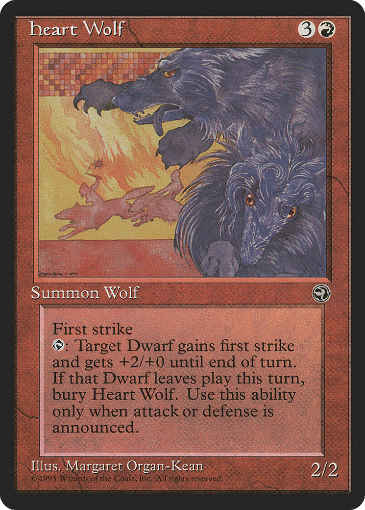Heart Wolf — Homelands — Magic: The Gathering