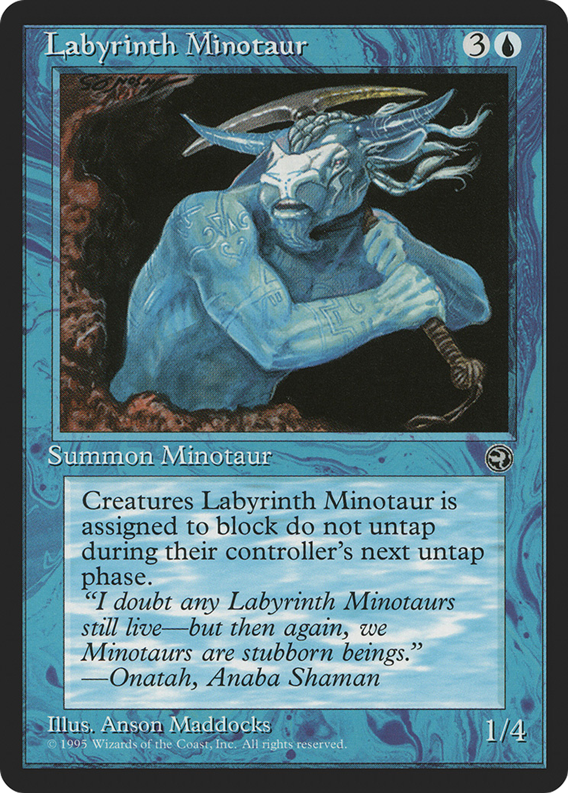 Minotaure des labyrinthes — Homelands — Magic: The Gathering