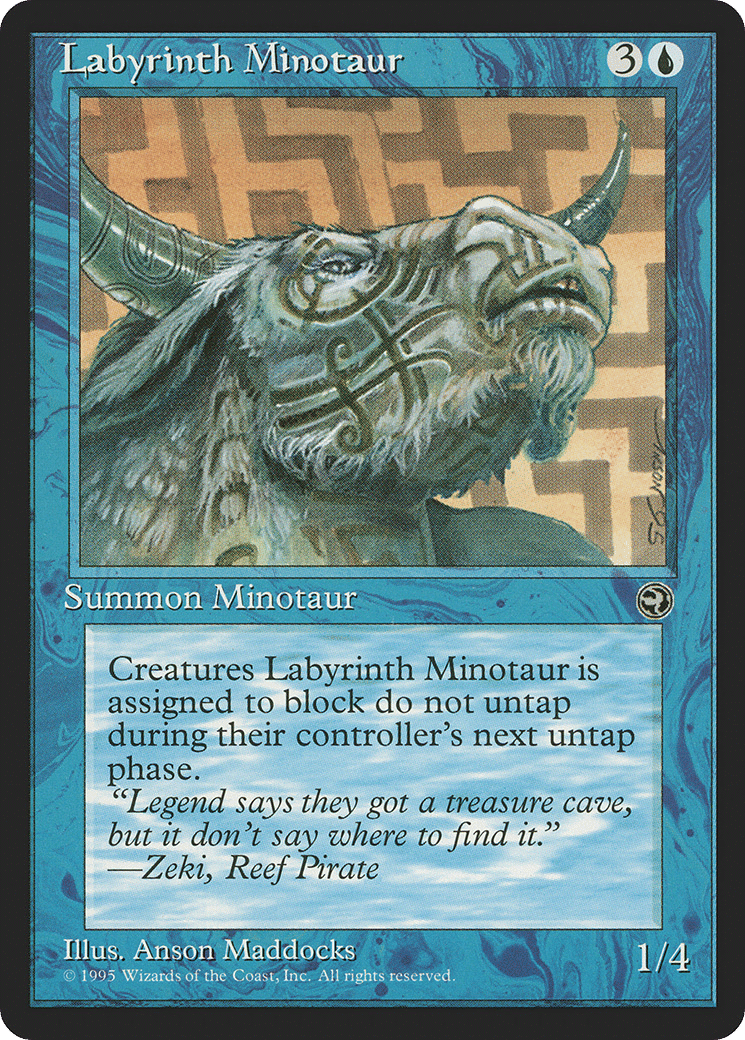 Labyrinth Minotaur — Homelands — Magic: The Gathering