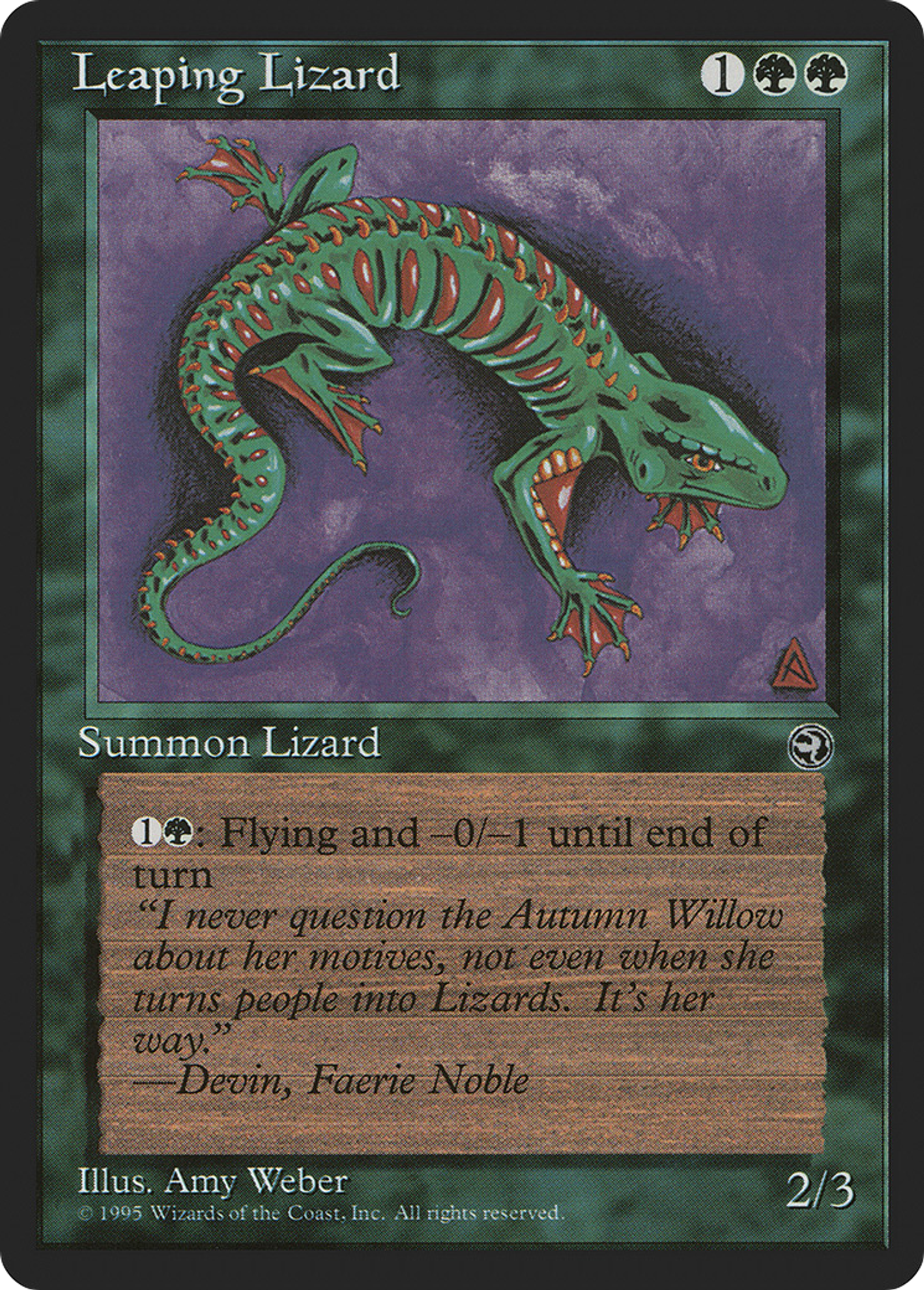 Lézard sauteur — Homelands — Magic: The Gathering