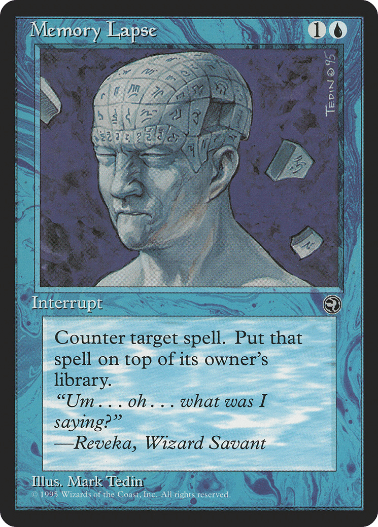 Memory Lapse — Homelands — Magic: The Gathering