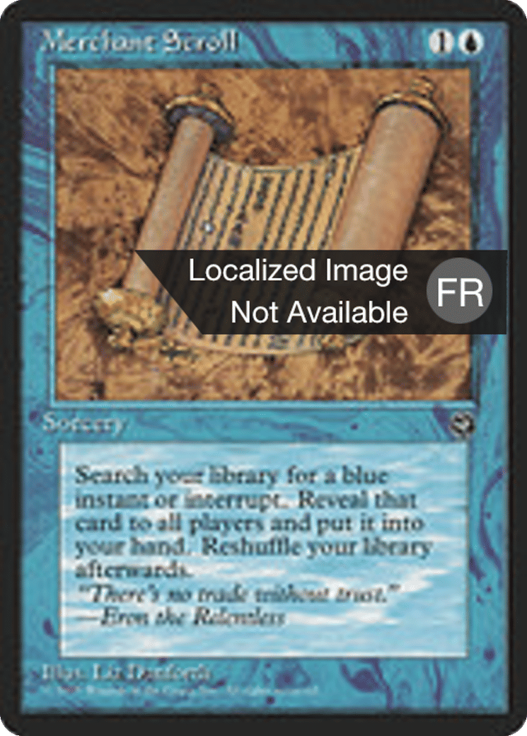 Parchemin de marchand — Homelands — Magic: The Gathering