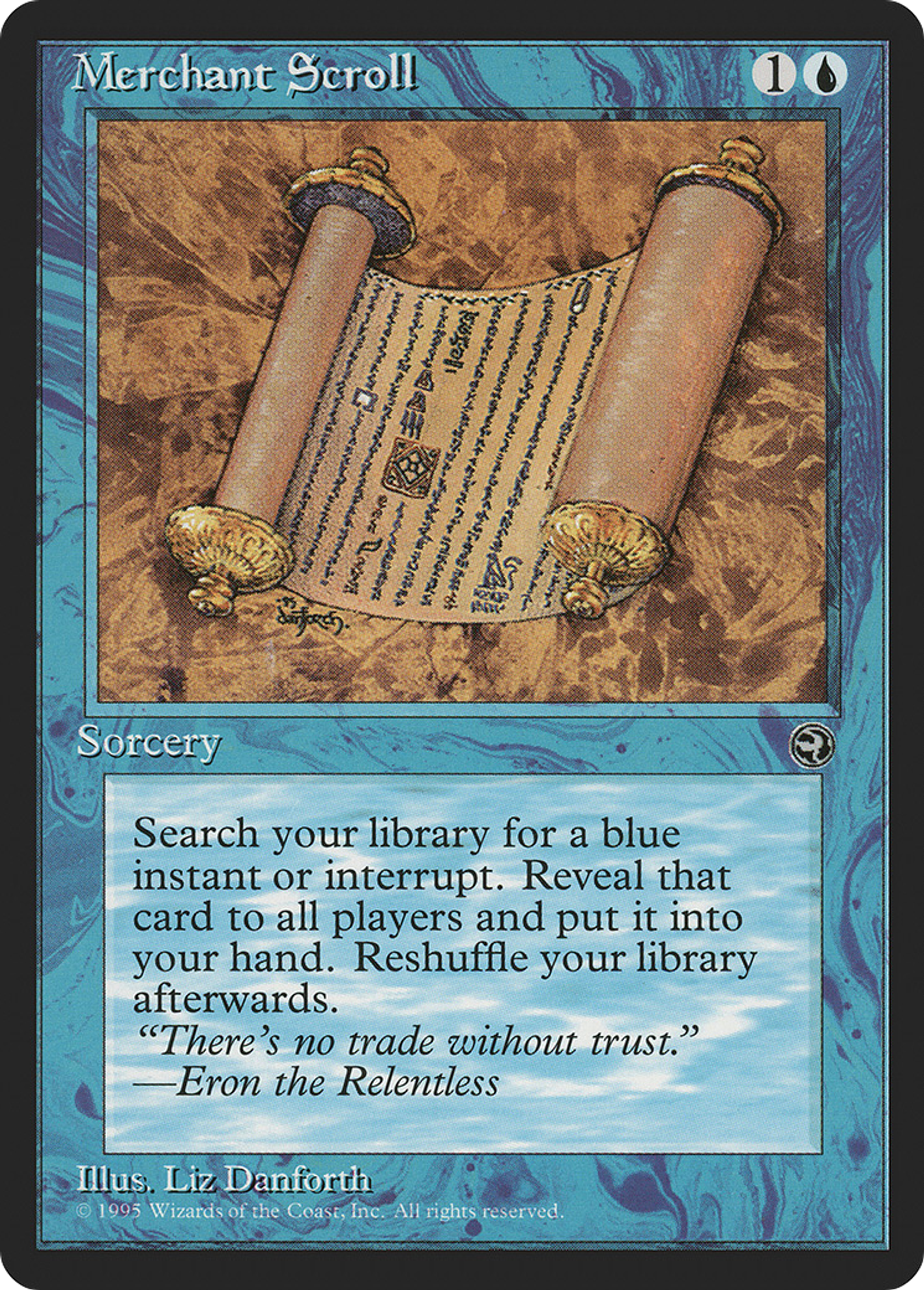 Parchemin de marchand — Homelands — Magic: The Gathering