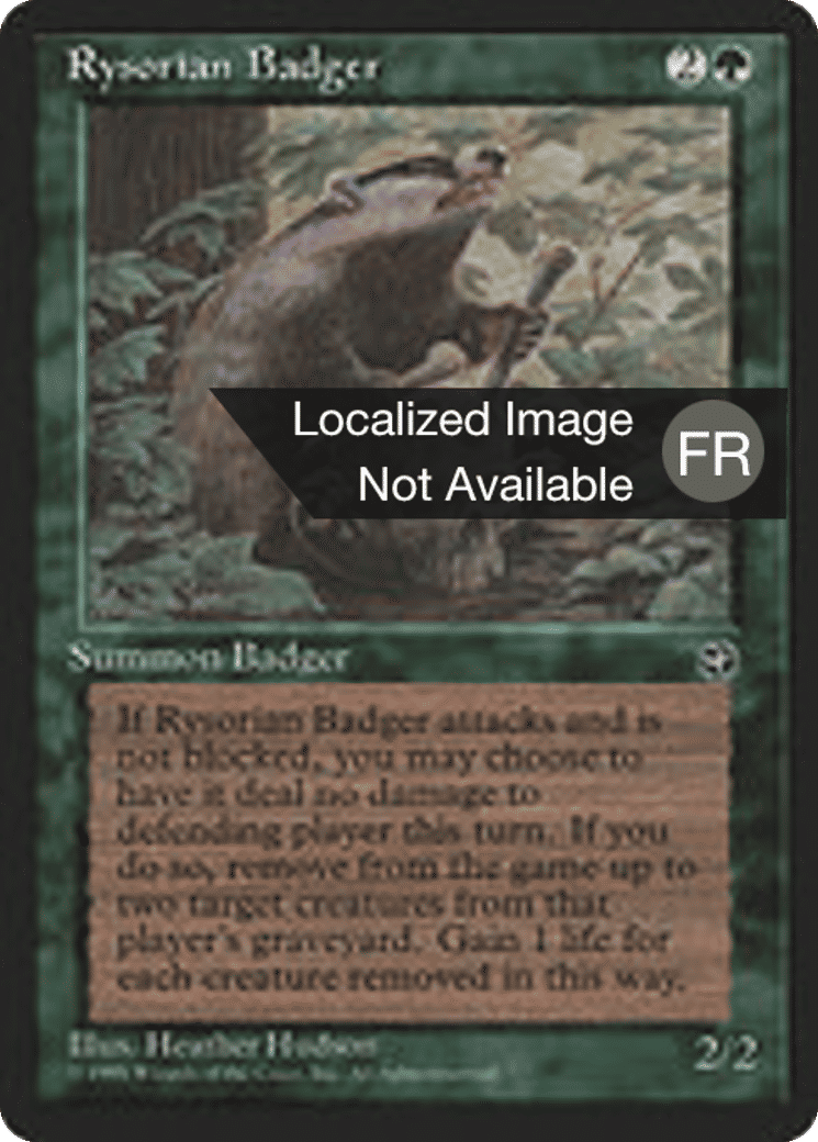 Blaireau rhizorien — Homelands — Magic: The Gathering