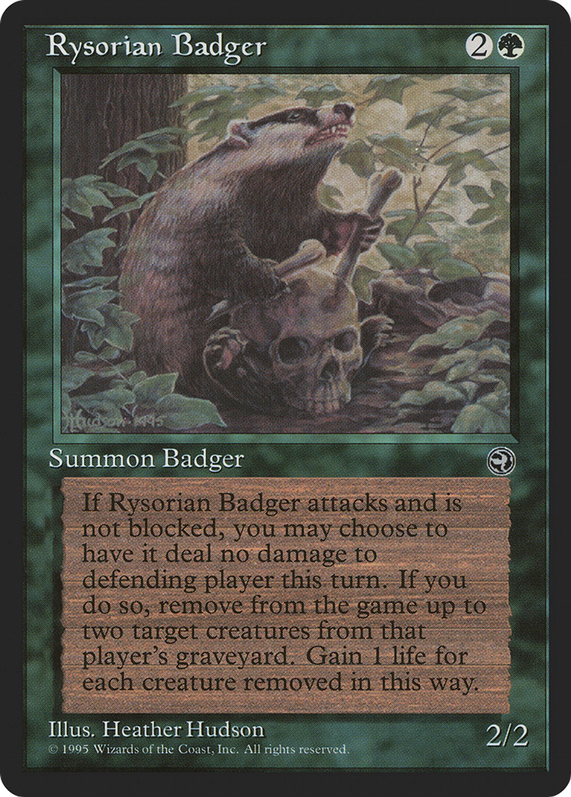Blaireau rhizorien — Homelands — Magic: The Gathering