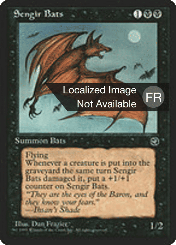 Chauves-souris sengiennes — Homelands — Magic: The Gathering