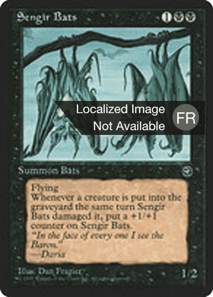 Chauves-souris sengiennes — Homelands — Magic: The Gathering