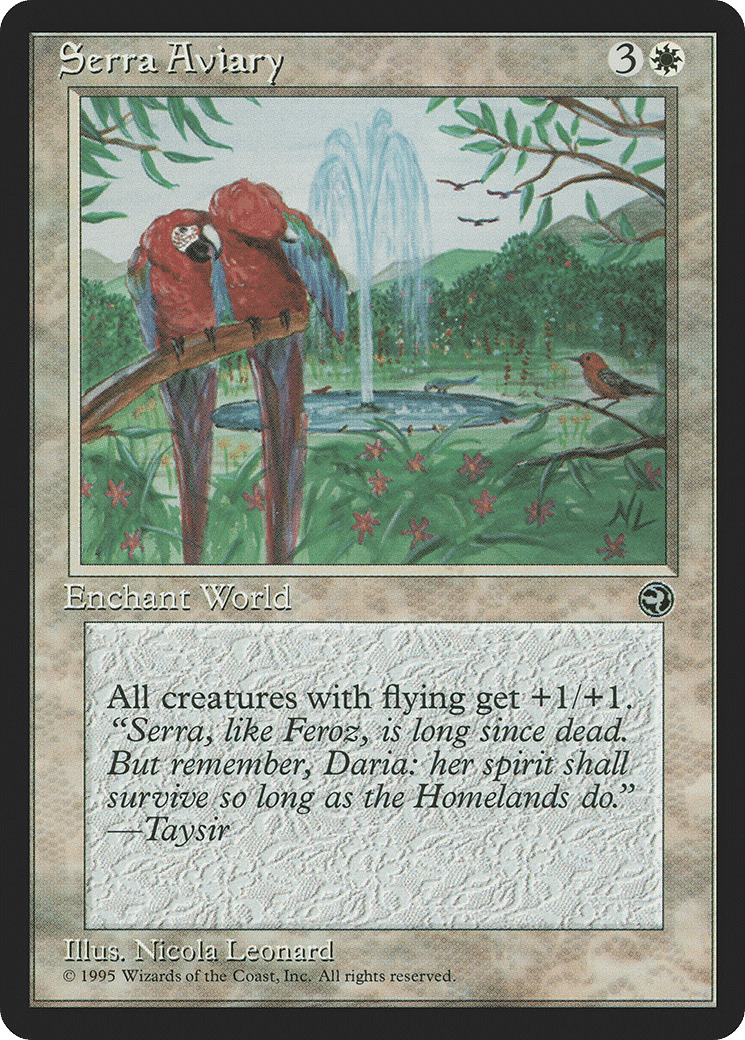 Serra Aviary — Homelands — Magic: The Gathering