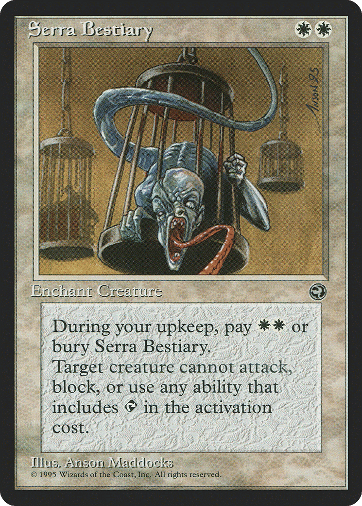 Serra Bestiary — Homelands — Magic: The Gathering