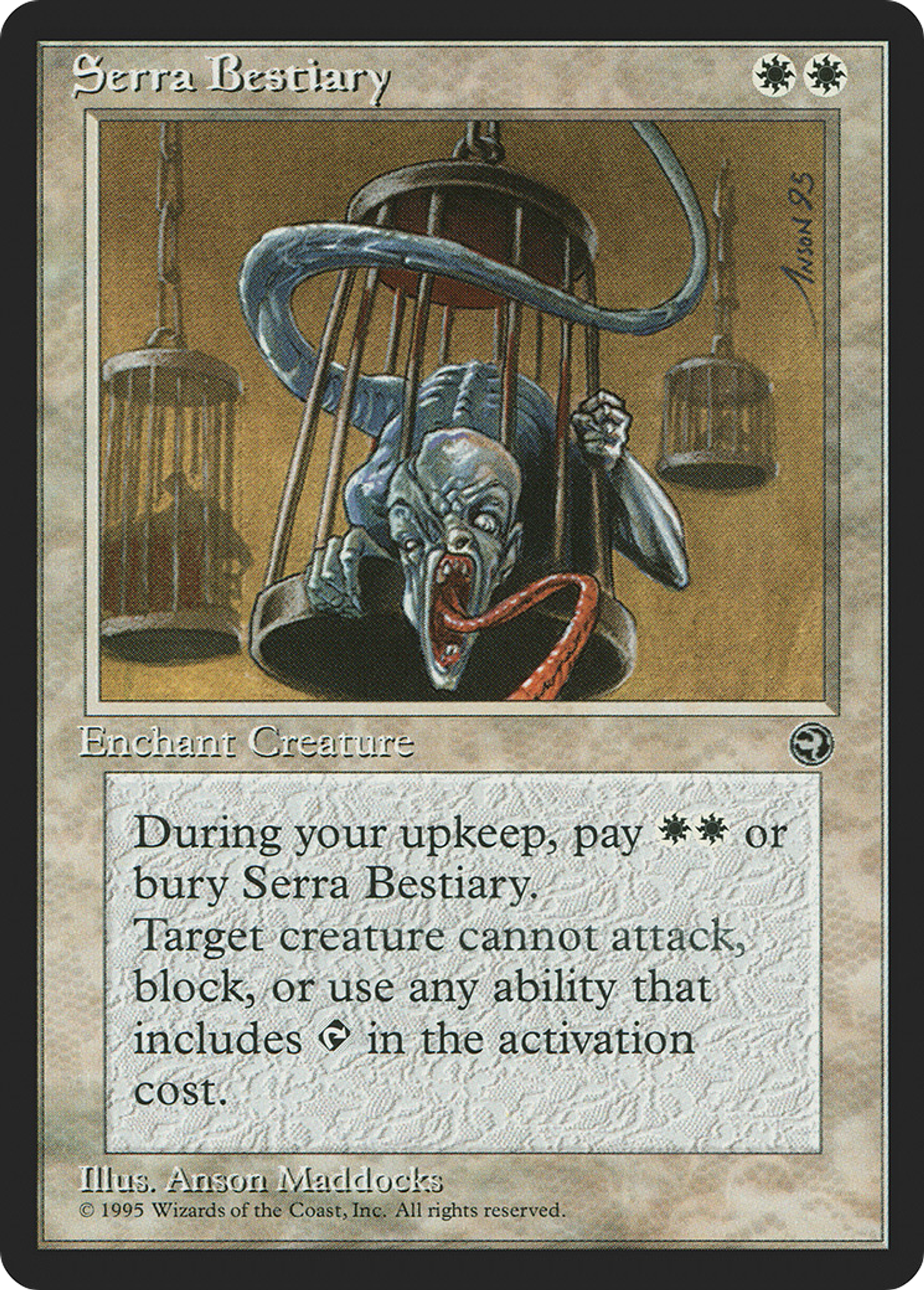 Serra Bestiary — Homelands — Magic: The Gathering