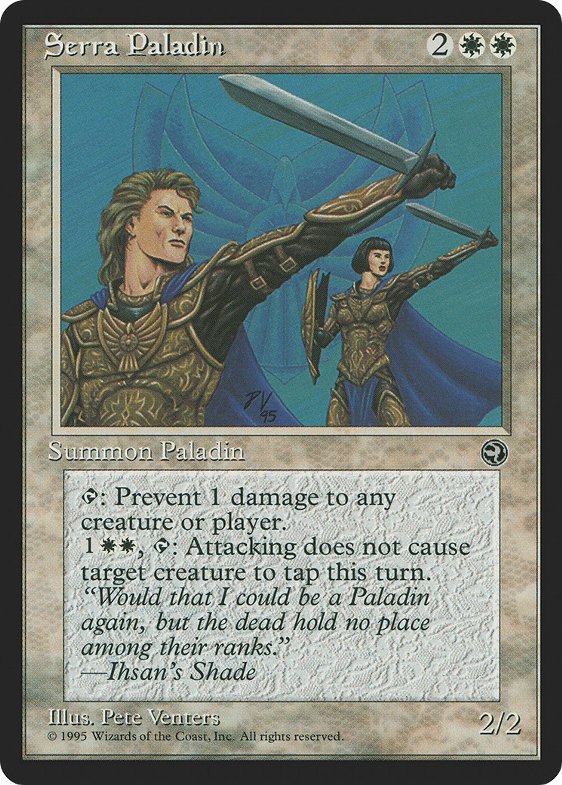 Serra Paladin — Homelands — Magic: The Gathering