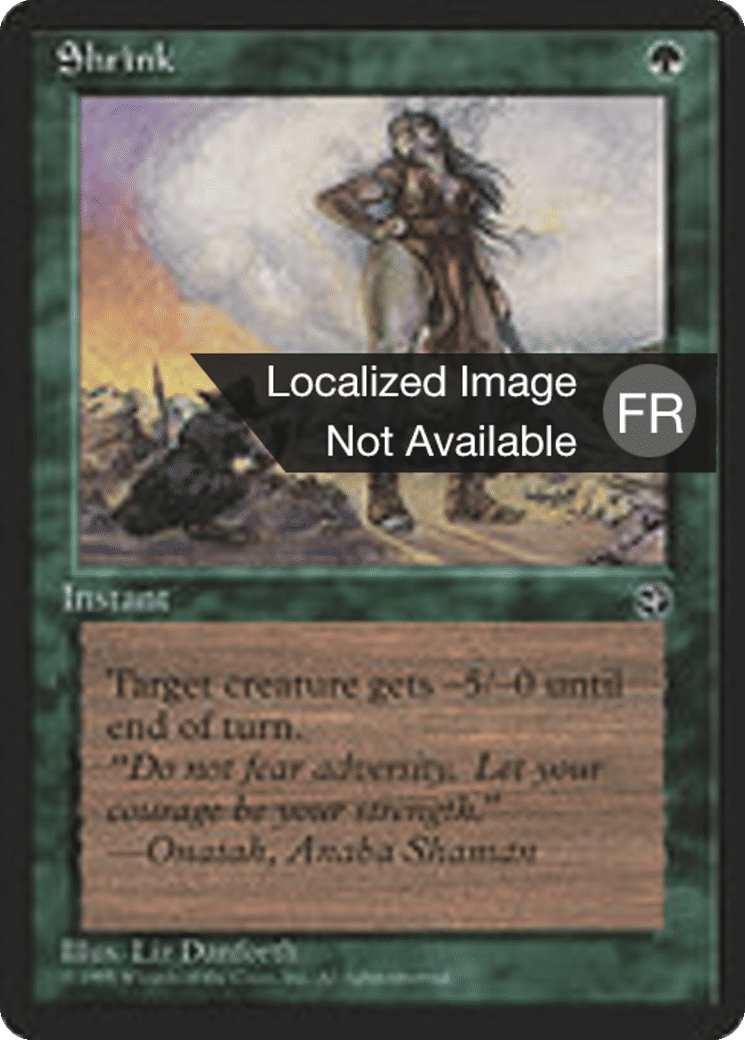 Rétrécissement — Homelands — Magic: The Gathering
