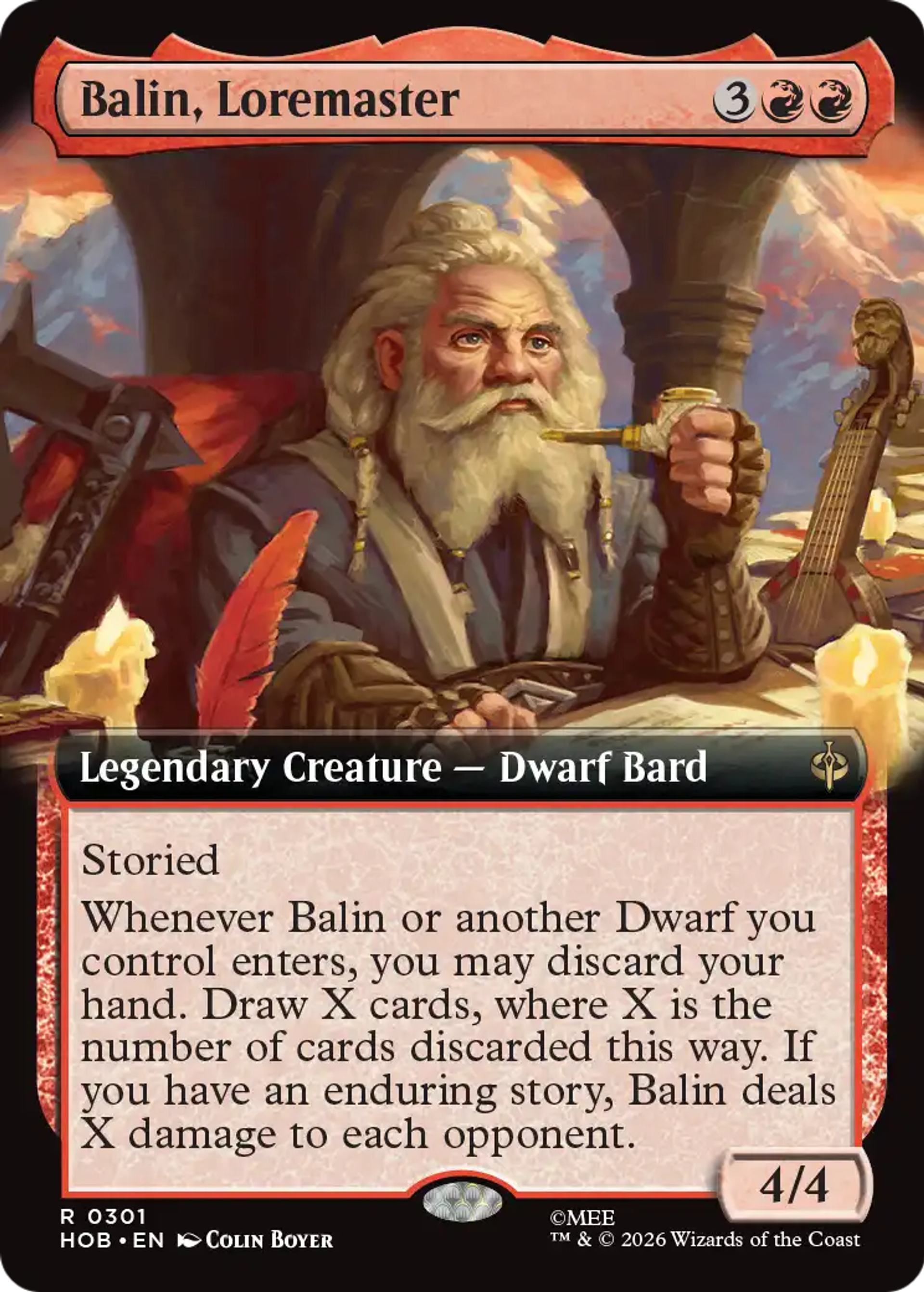 Balin, Loremaster — The Hobbit — Magic: The Gathering