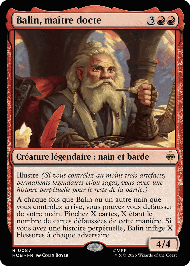 Balin, maître docte — The Hobbit — Magic: The Gathering