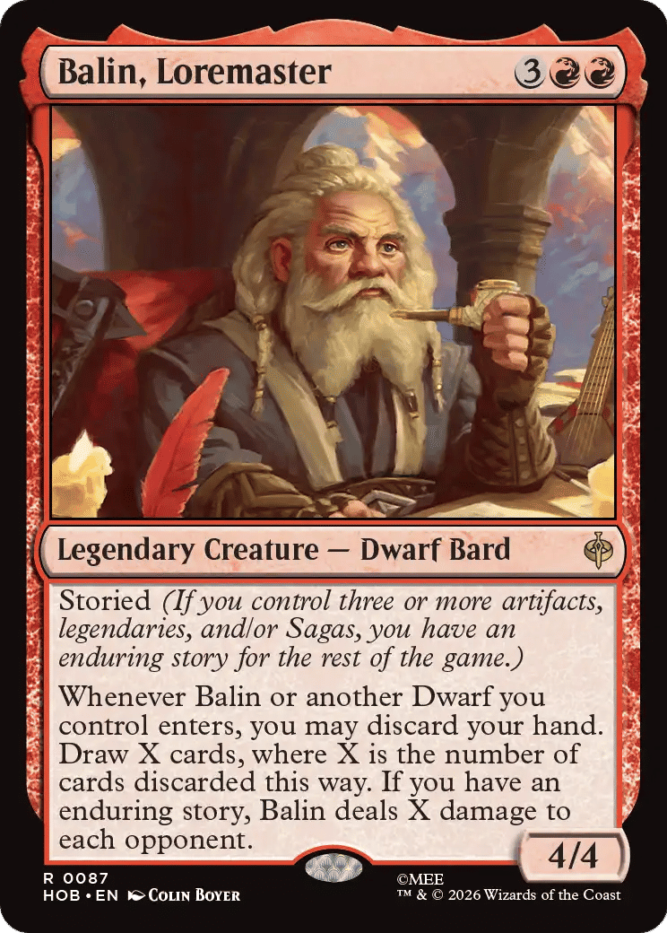 Balin, Loremaster — The Hobbit — Magic: The Gathering