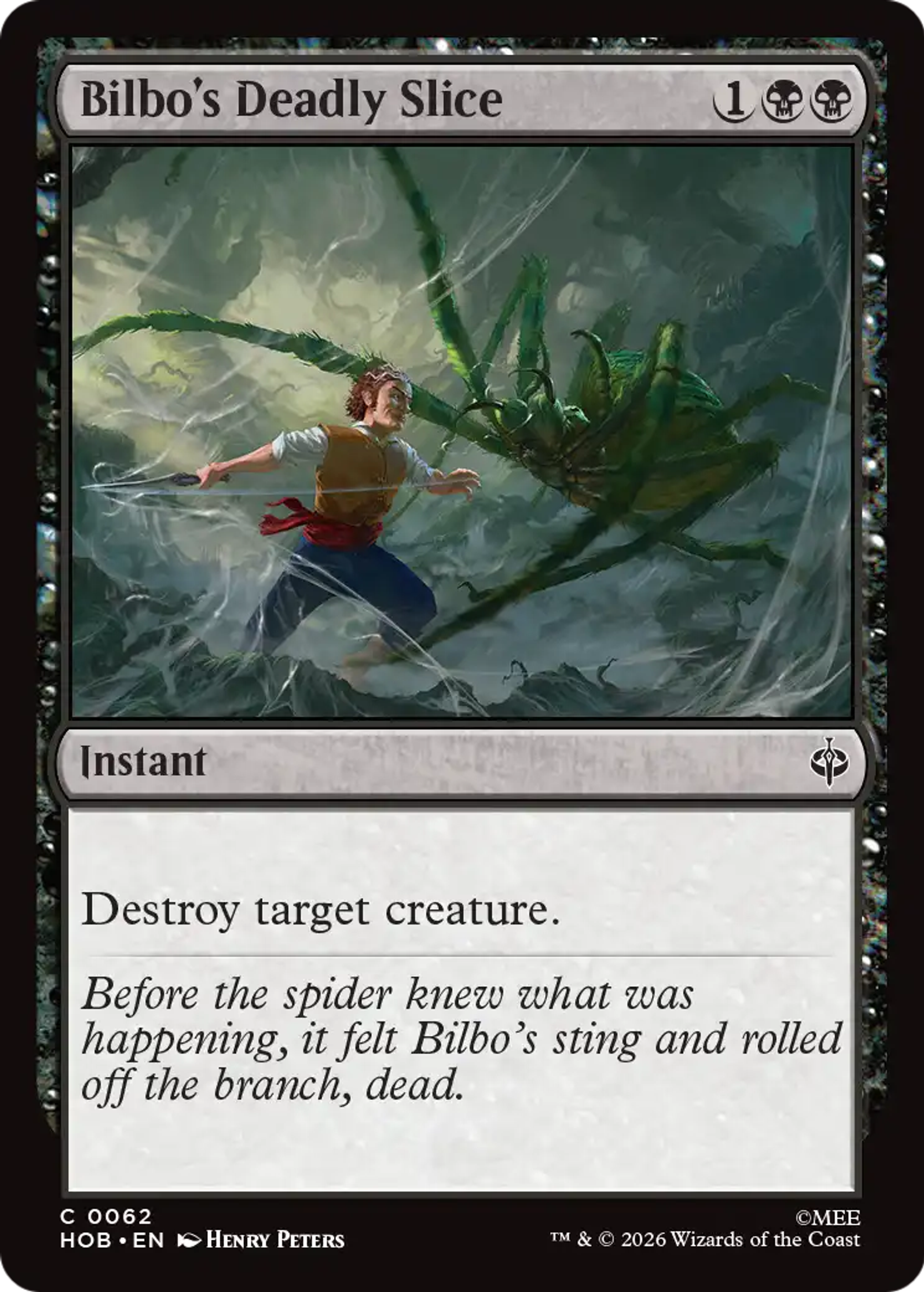 Bilbo's Deadly Slice — The Hobbit — Magic: The Gathering