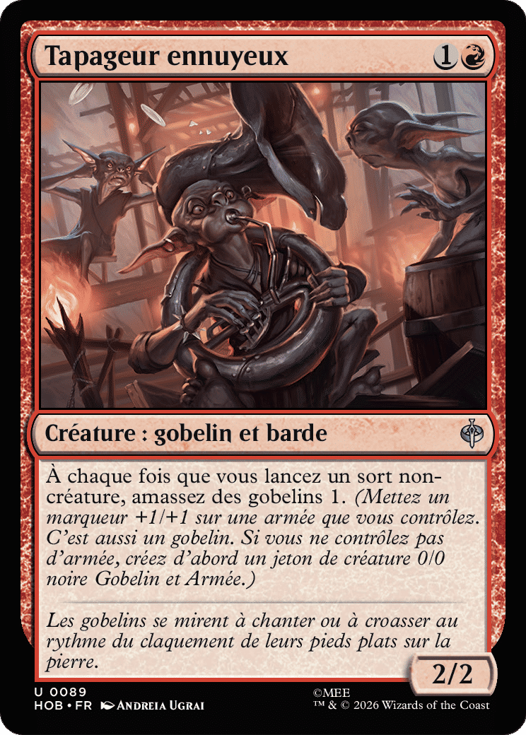 Tapageur ennuyeux — The Hobbit — Magic: The Gathering