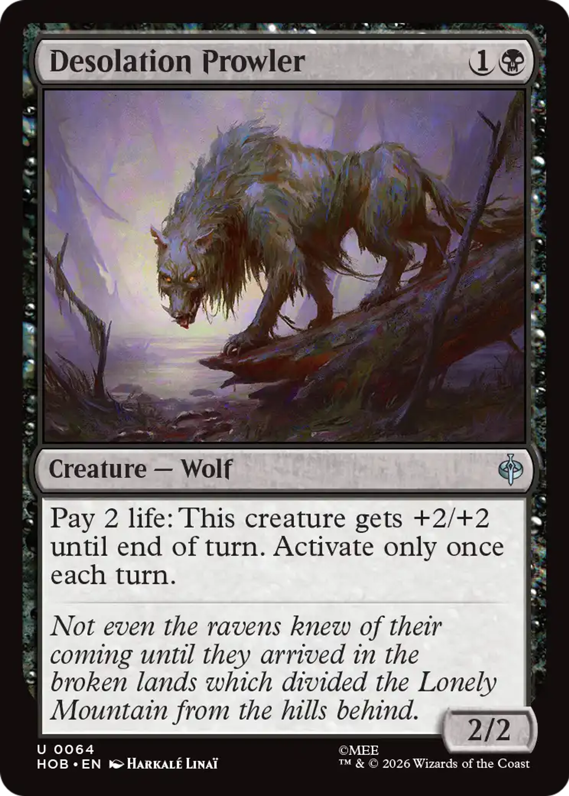 Desolation Prowler — The Hobbit — Magic: The Gathering