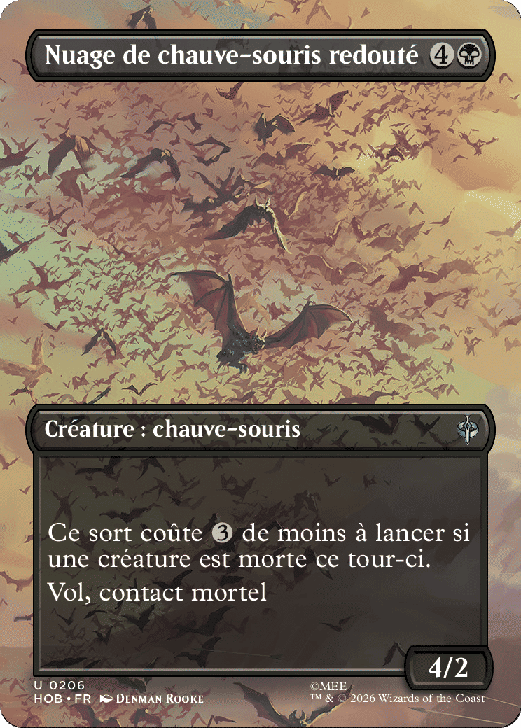Nuage de chauve-souris redouté — The Hobbit — Magic: The Gathering