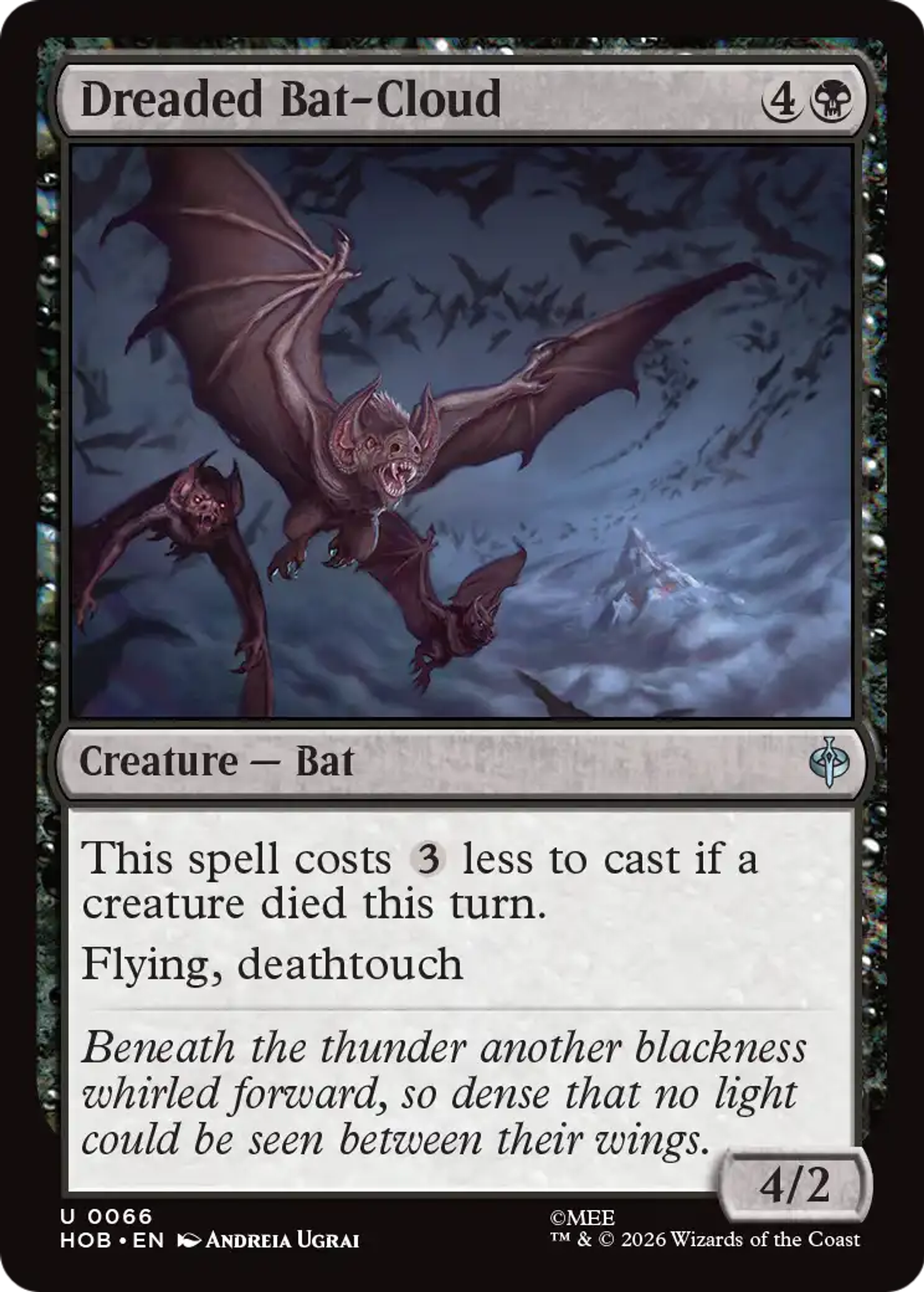 Dreaded Bat-Cloud — The Hobbit — Magic: The Gathering