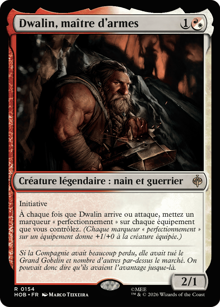 Dwalin, maître d'armes — The Hobbit — Magic: The Gathering